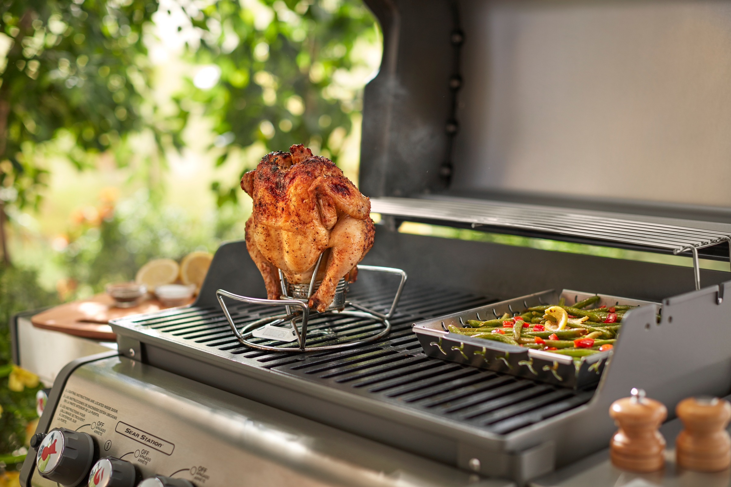 Weber Grillguthalter »Geflügelhalter«, Edelstahl, für Beer-Can-Chicken