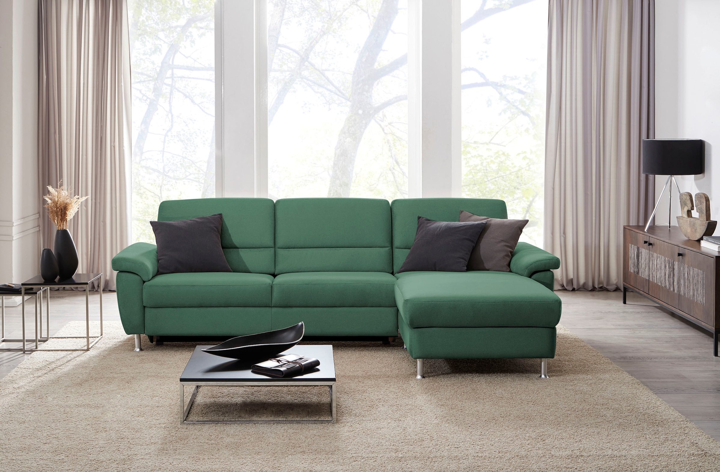 CALIZZA INTERIORS Ecksofa "Onyx L-Form", Recamiere links oder rechts, wahlw günstig online kaufen