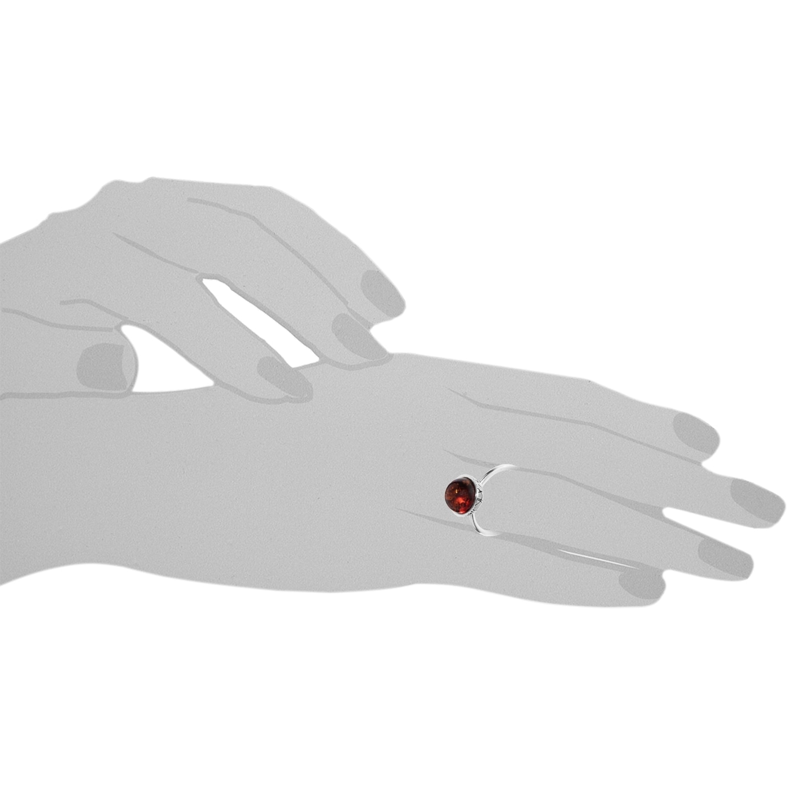 OSTSEE-SCHMUCK Fingerring »Ostsee-Schmuck Ring Kugel 10 mm-Sarah Vicenca«