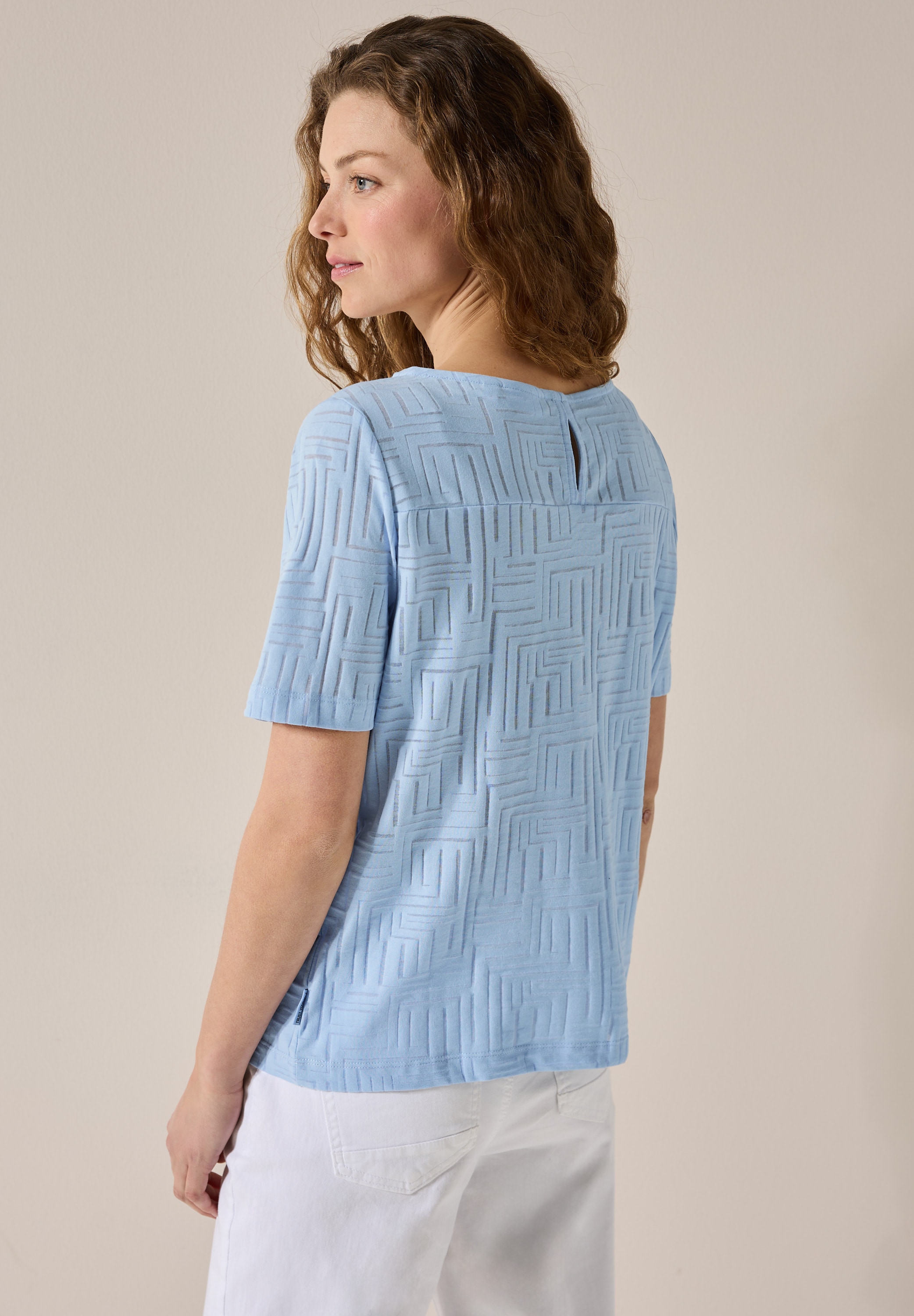 Cecil T-Shirt, in Ausbrenner-Optik