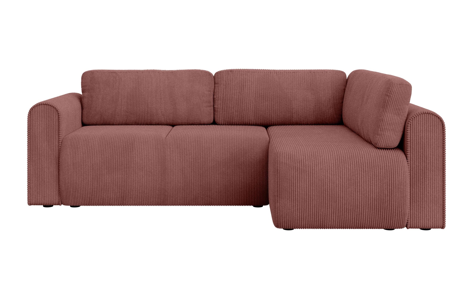 INOSIGN Ecksofa »Zacharia wahlweise Schlafsofa mit Bettkasten, B/T/H 250/166/86 cm«, L-Form mit Wellenunterfederung, Ottomane rechts oder links bestellbar