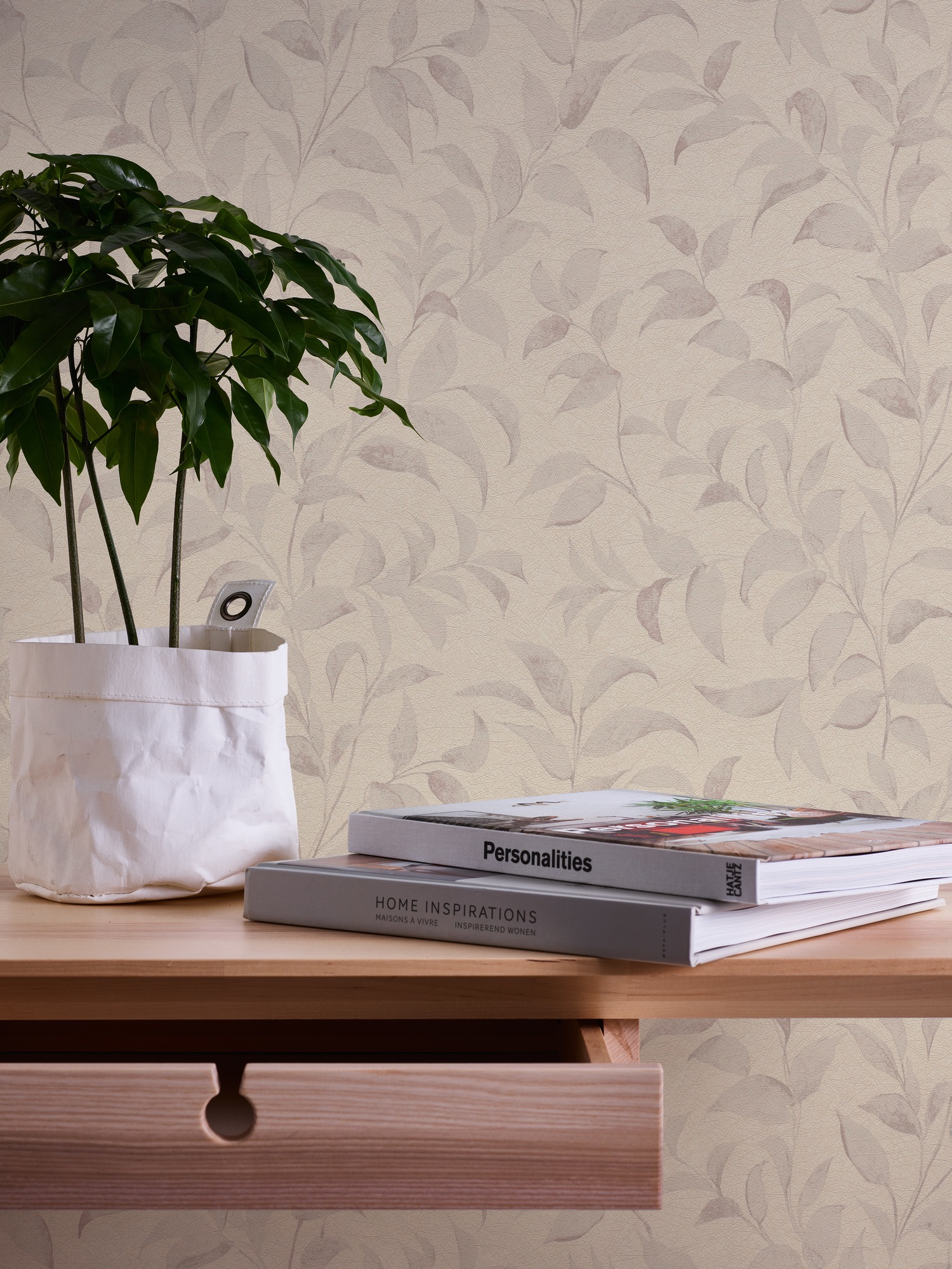 A.S. Création Vliestapete »Florale Blättertapete«, schimmernd, Tapete Floral Strukturiert Metallisch