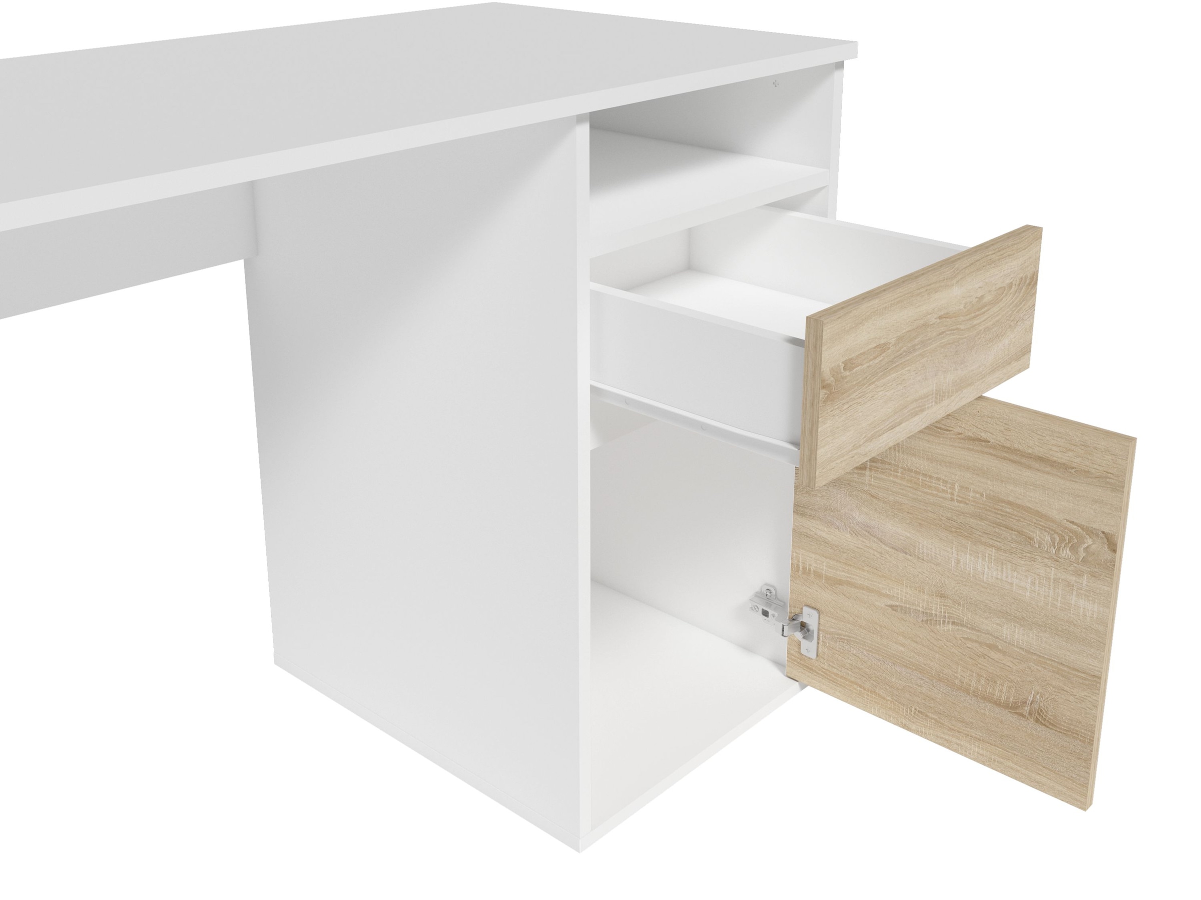 INOSIGN Schreibtisch »Tinsley«, mit Schublade, und Tür, Breite 120 x53 cm