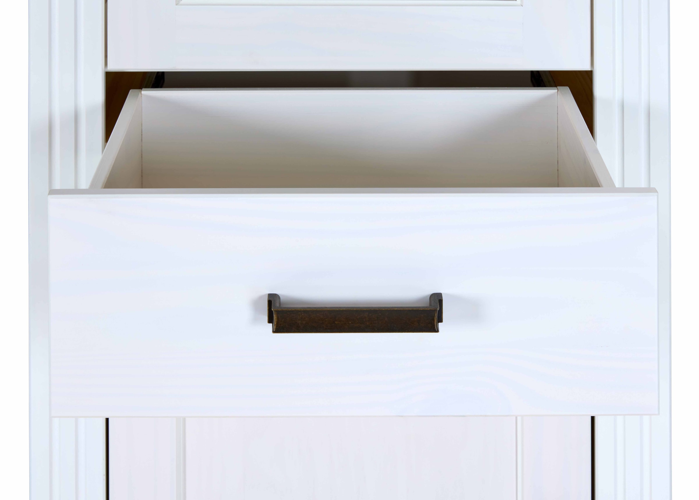 Inter Link Vitrine »Vitrine Maluno« 1 Stk. tlg. Kiefer Massiv, Soft-Close, Stauraum, BxTxH: ca. 68 x 41 x 193,1 cm