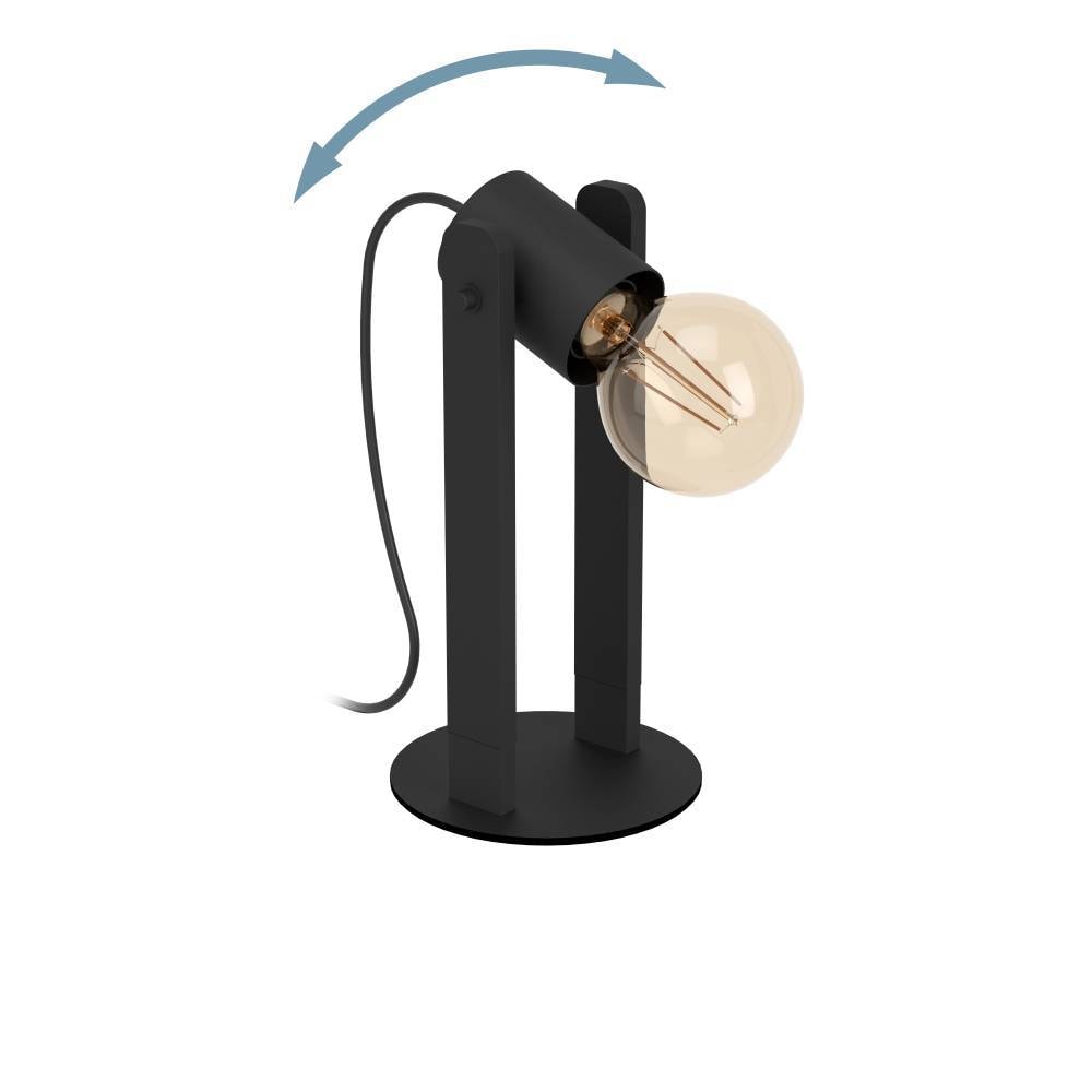 EGLO Tischleuchte »PLIMSOLL«, 1 flammig, Leuchtmittel E27 | ohne Leuchtmittel, Nachttischlampe, schwenkbare Spots, Lampe Wohnzimmer, FSC100PA, E27