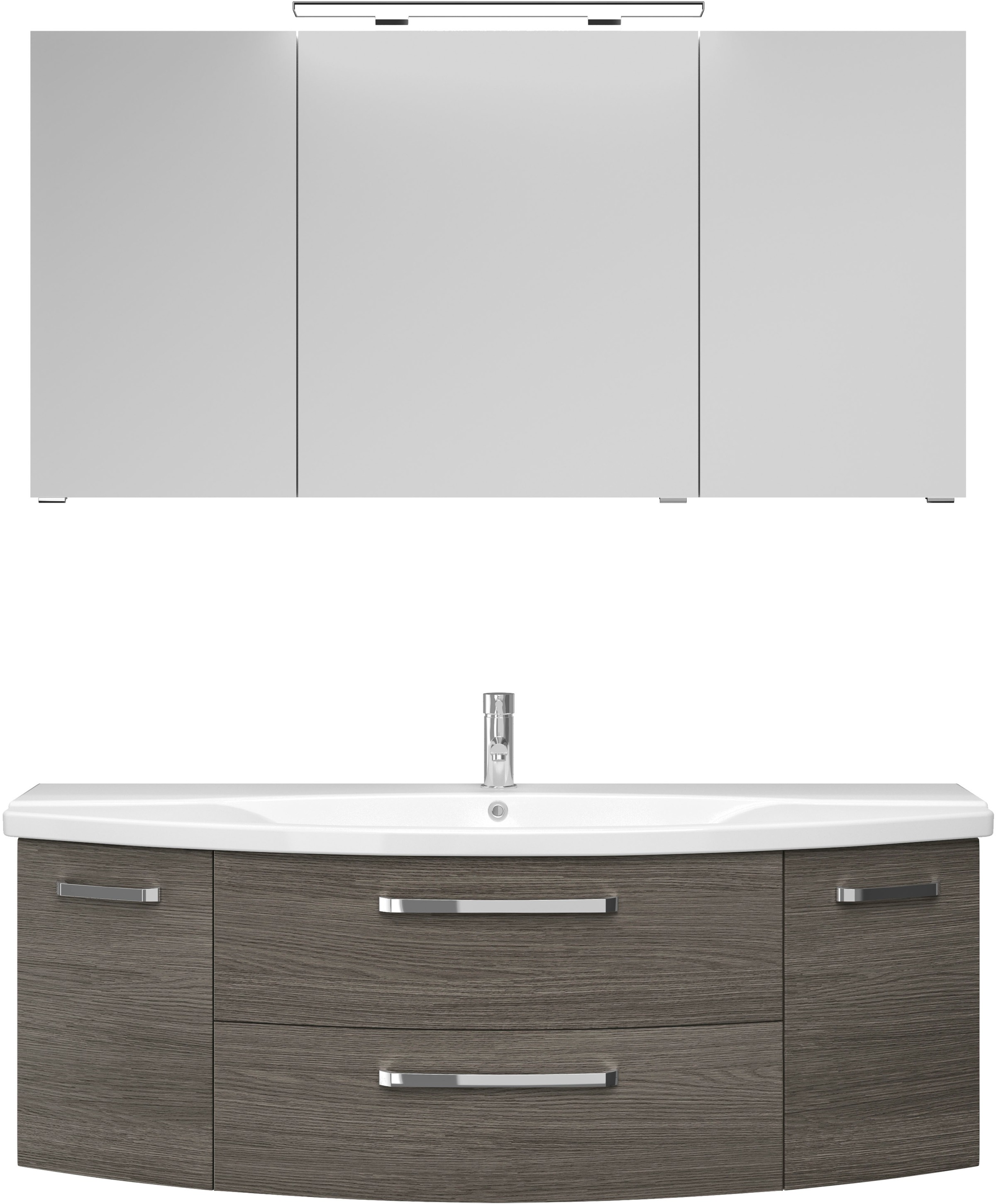Saphir Badmöbel-Set »Serie 4010 2-teilig Keramik-Waschtisch mit LED-Spiegel günstig online kaufen