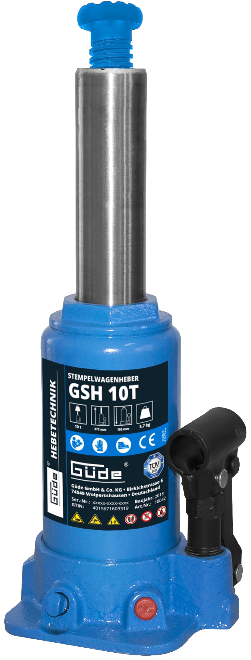 Güde Wagenheber »GSH 10T«, bis 10 t