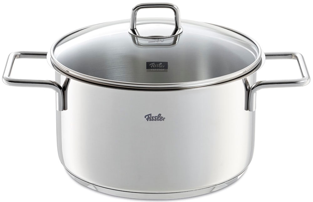 Fissler Topf-Set »LumiTherm« Set, 3 Kochtöpfe, 1 Bratentopf, 1 Stielkasserolle, 9 tlg. Edelstahl 18/10