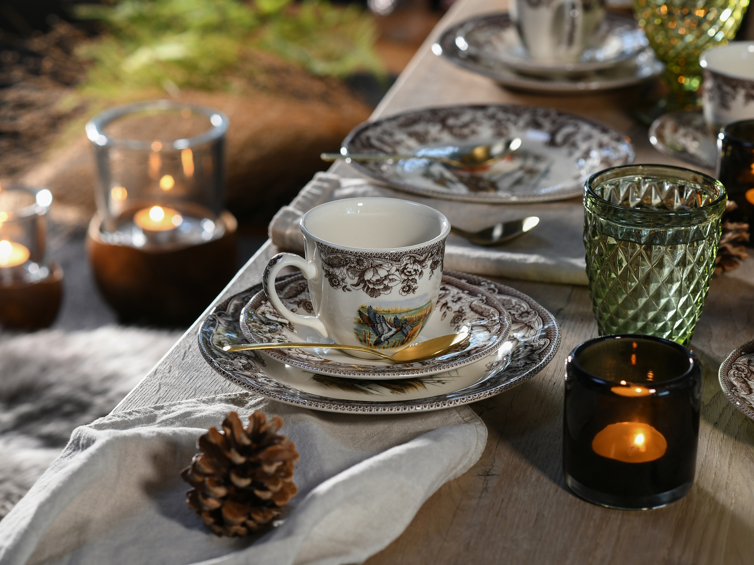CreaTable Kaffeeservice »Haydon Grove Bunt, Service 18-tlg.« Landhausstil, Tiermotive