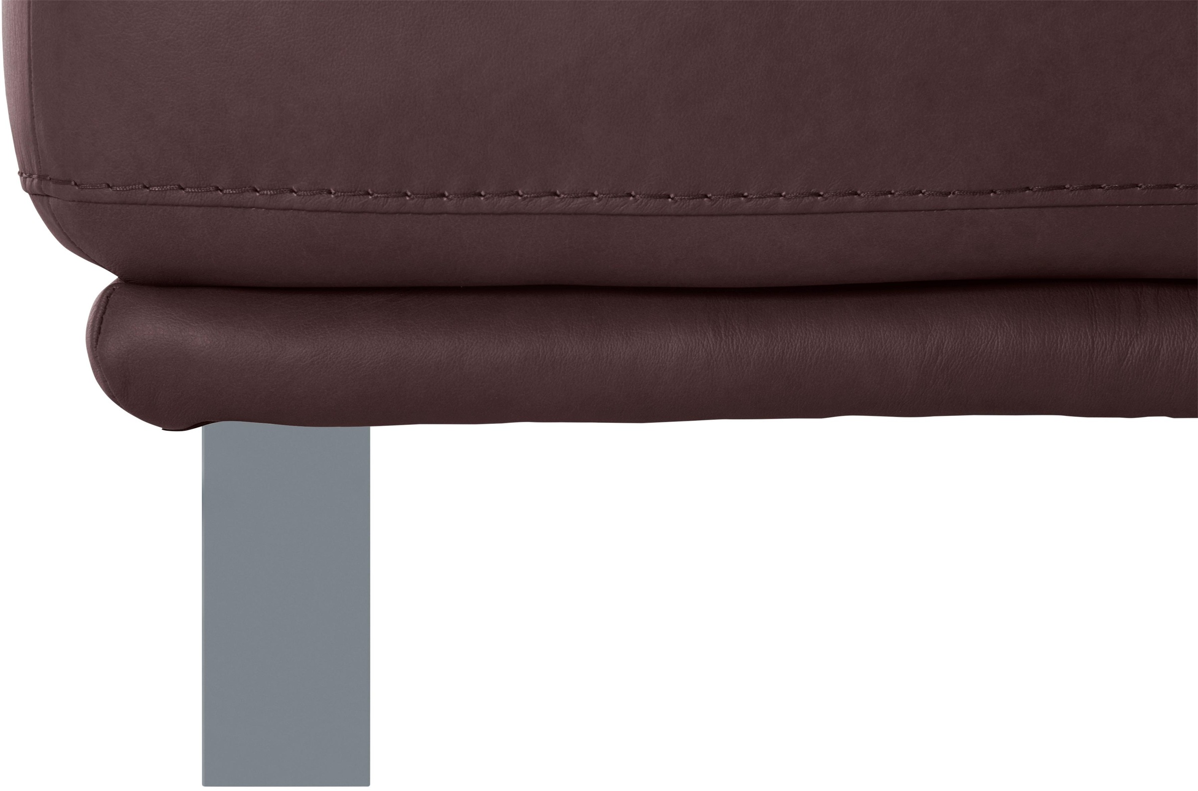 W.SCHILLIG Hocker »montanaa«, mit Metallkufen in Silber matt, Breite 141 cm