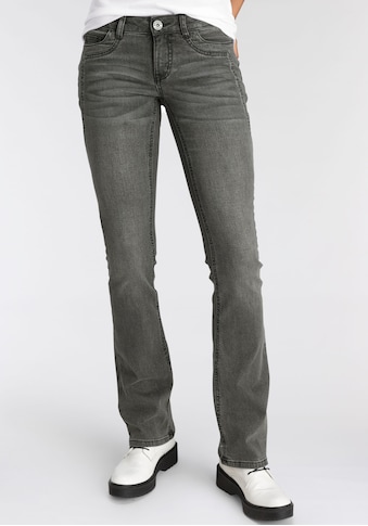 Arizona Bootcut-Jeans »mit Keileinsätzen«, Low Waist kaufen