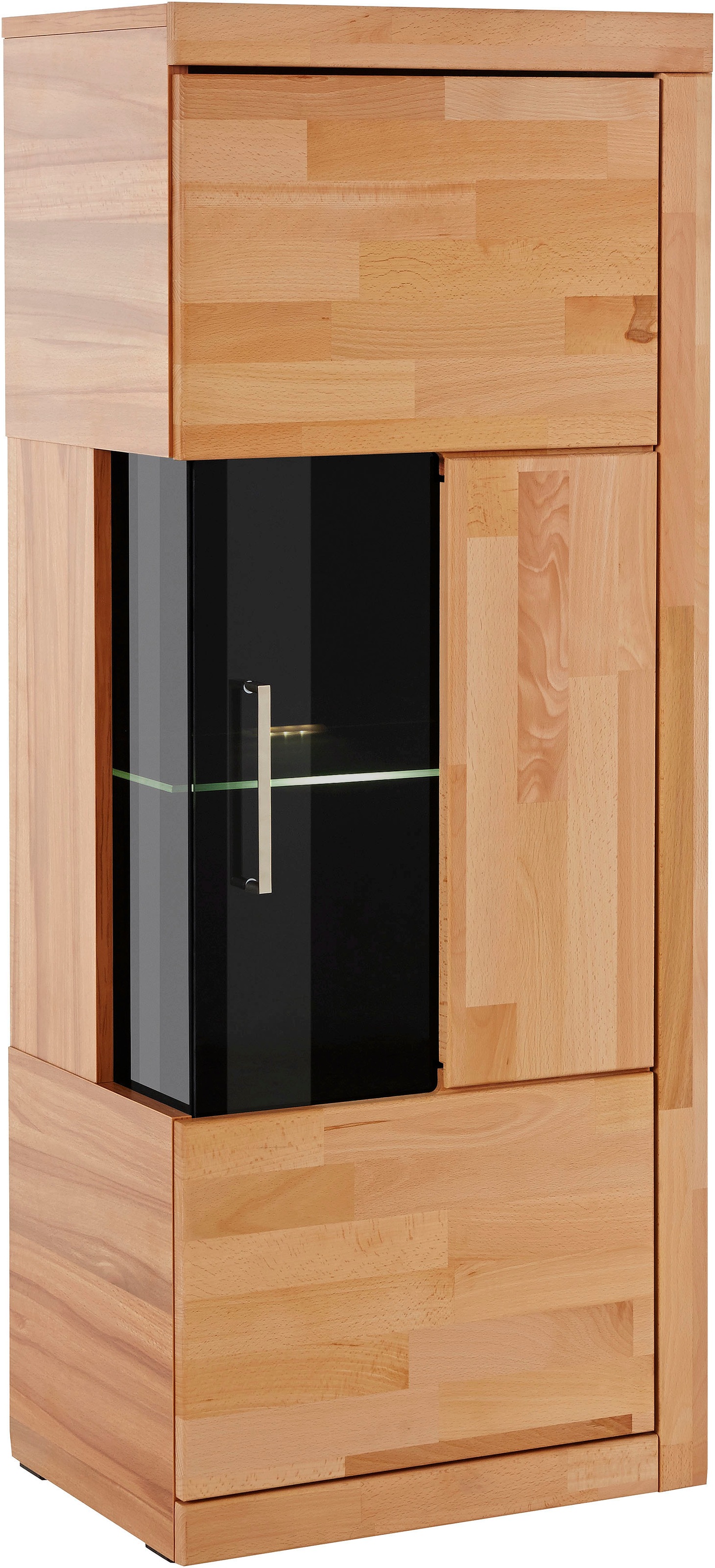 Home affaire Vitrine »Ribe,125cm hoch,4 Fächer,1Glasboden variabel einsetzb günstig online kaufen