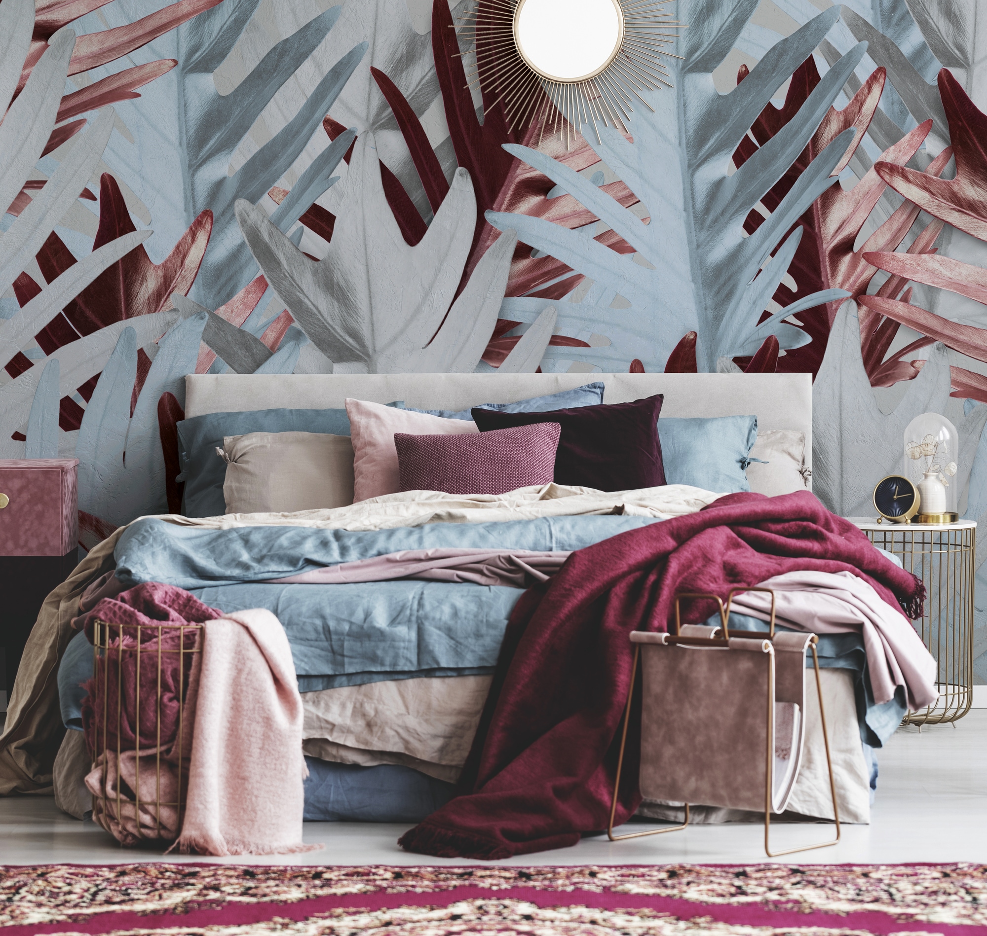 A.S. Création Vliestapete »Tropen Fototapete Blätter Weiß Kupfer Modern« ma günstig online kaufen