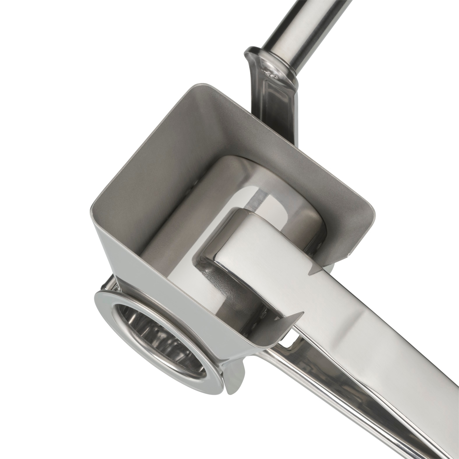 WMF Käsemühle »Gourmet« mit Kurbel, Cromargan Edelstahl, für Parmesan, Nüsse, Schokolade uvm.