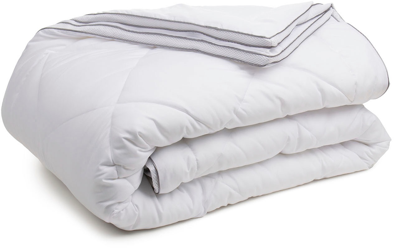 Gözze Microfaserbettdecke »Silberkante Bettdecke 135x200 & 155x220 cm«, 4-J günstig online kaufen