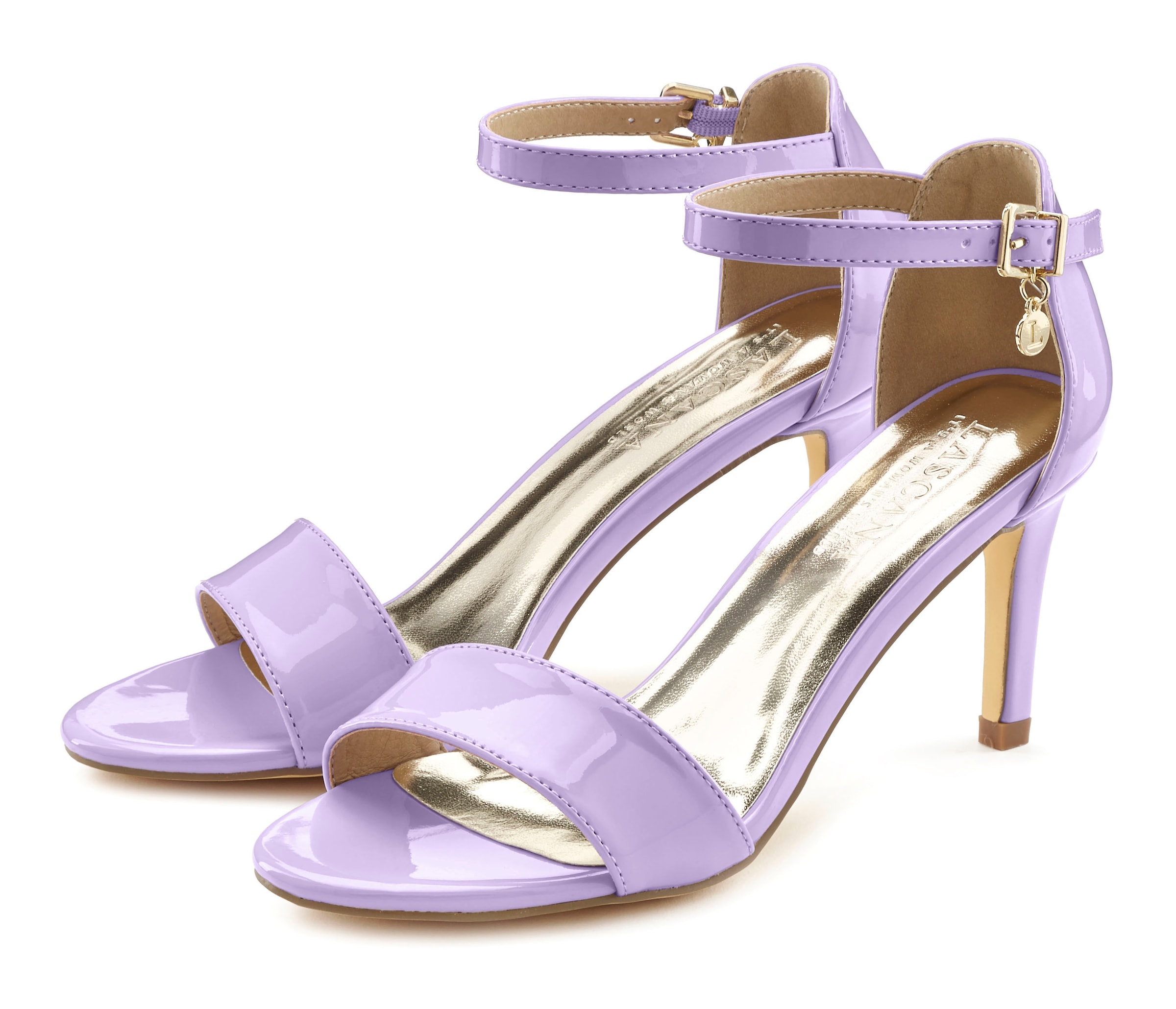 LASCANA High-Heel-Sandalette »Sommerschuh«, im zeitlosen Design, Riemchensandalette VEGAN