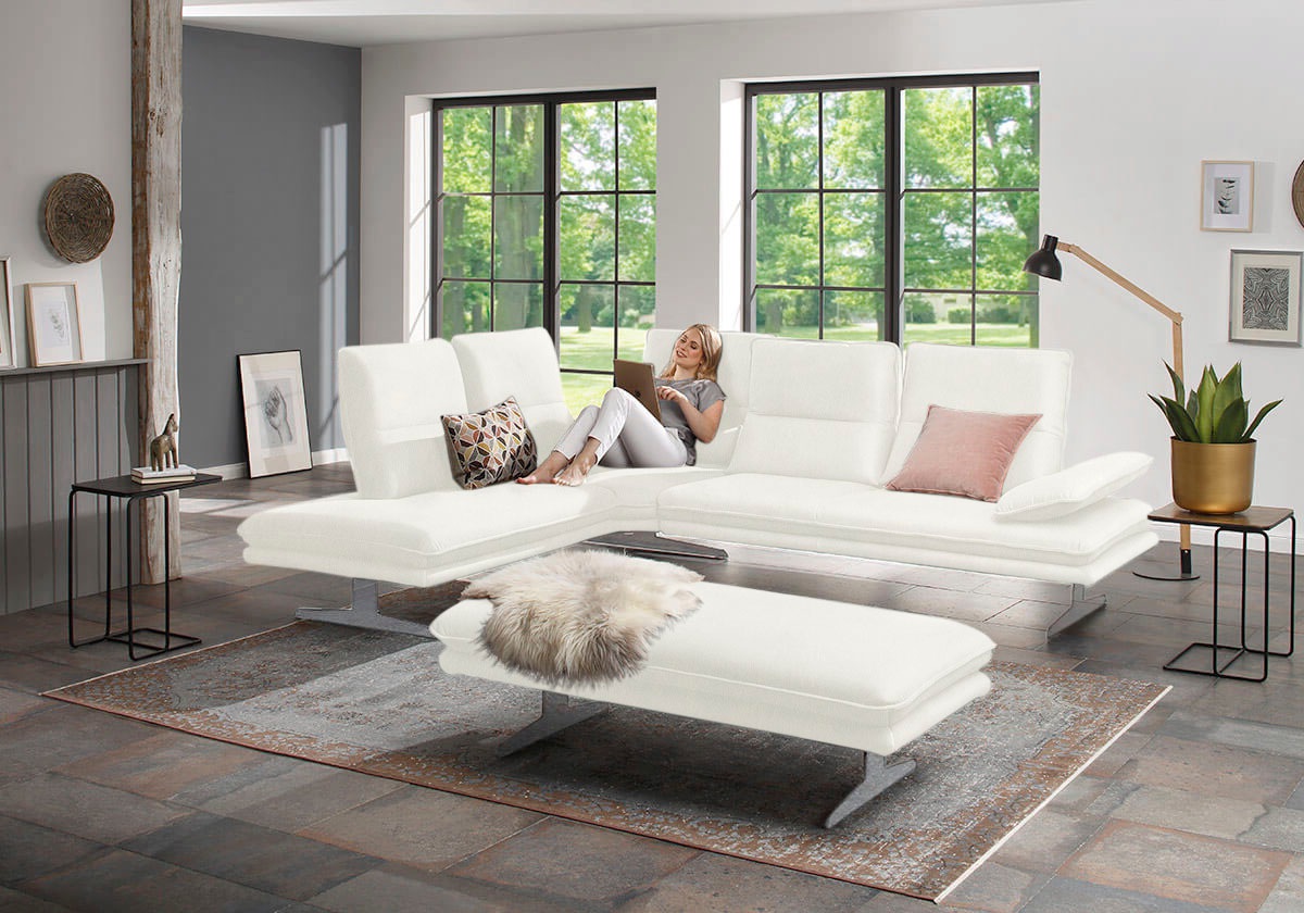 W.SCHILLIG Ecksofa »broadway, Designsofa, toller Sitzkomfort, zeitlos, eleg günstig online kaufen