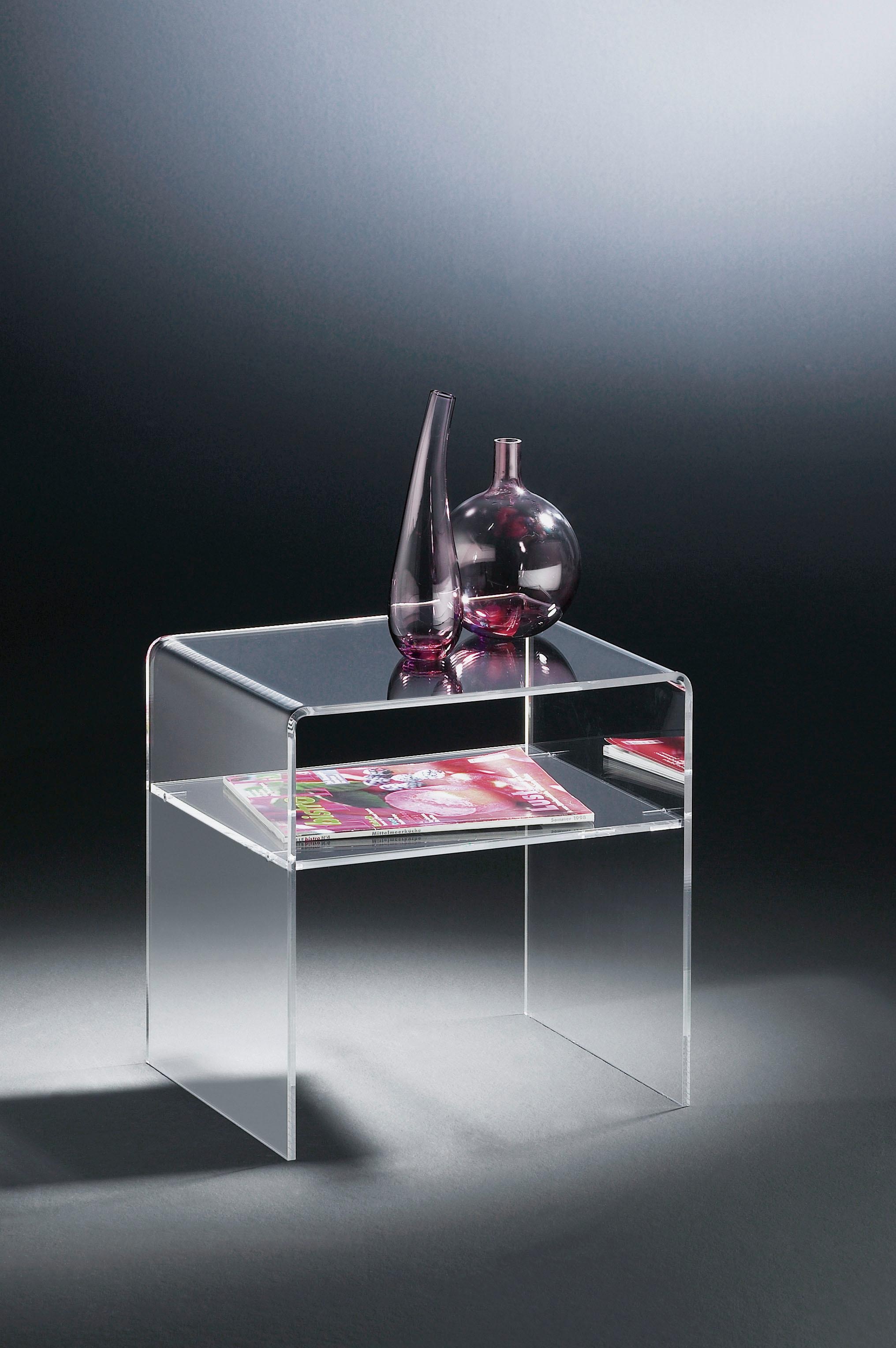 Places of Style Beistelltisch Acrylglas auf Raten mit bestellen Ablagefach, »Remus«, aus