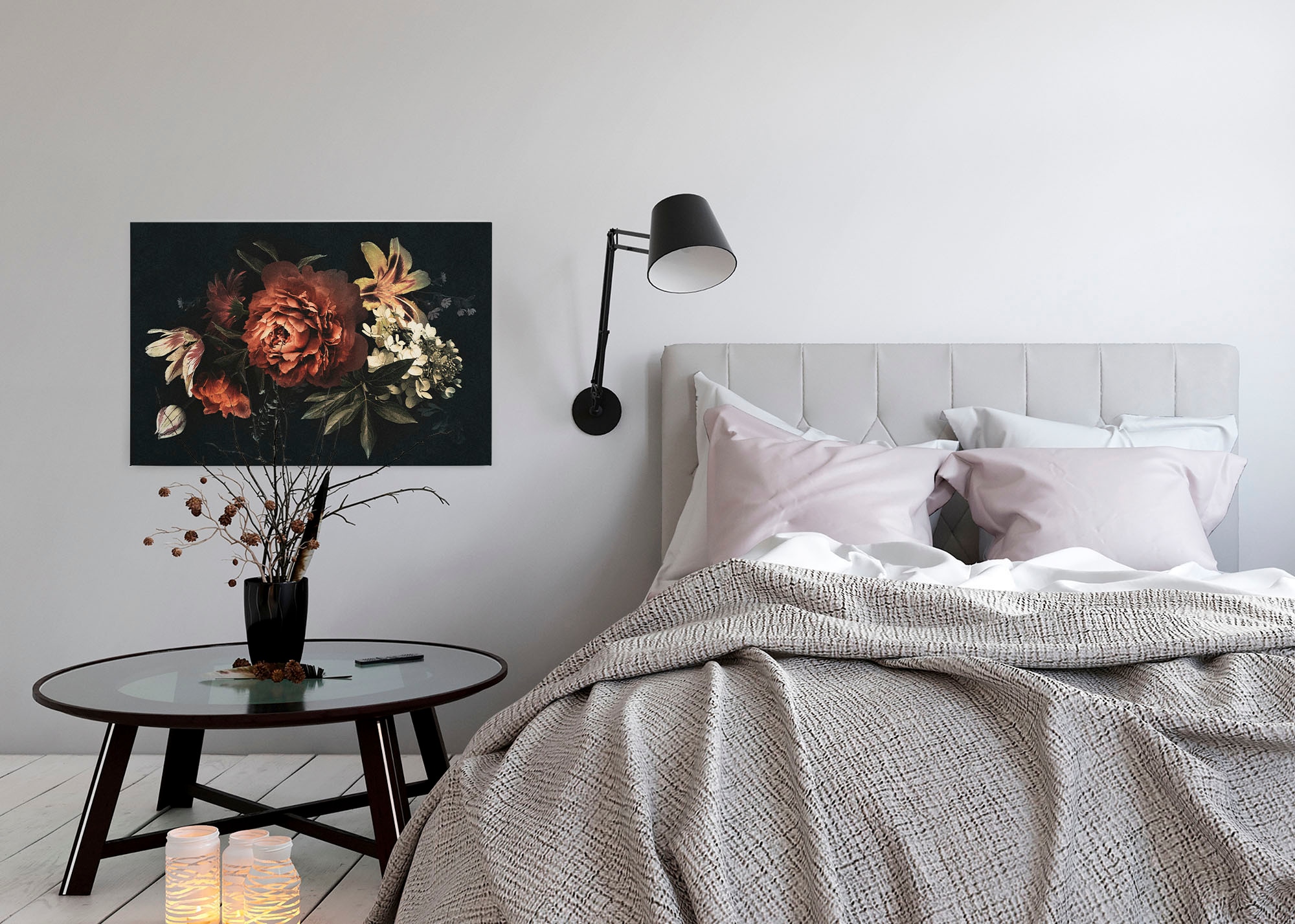 A.S. Création Leinwandbild »drama queen«, Kunst-Blumen-Kinder, (1 St.), Keilrahmen Bild Floral Blumen Leinwand-Bild Wohnzimmer modern Wandbild