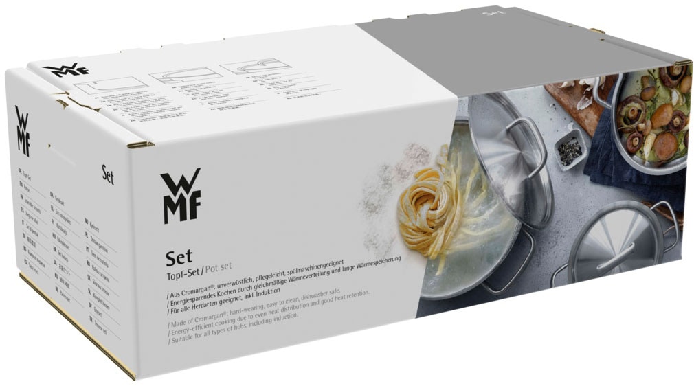 WMF Topf-Set »Diadem Plus« Set, 6 Stk. tlg. Cromargan® Edelstahl Rostfrei 18/10