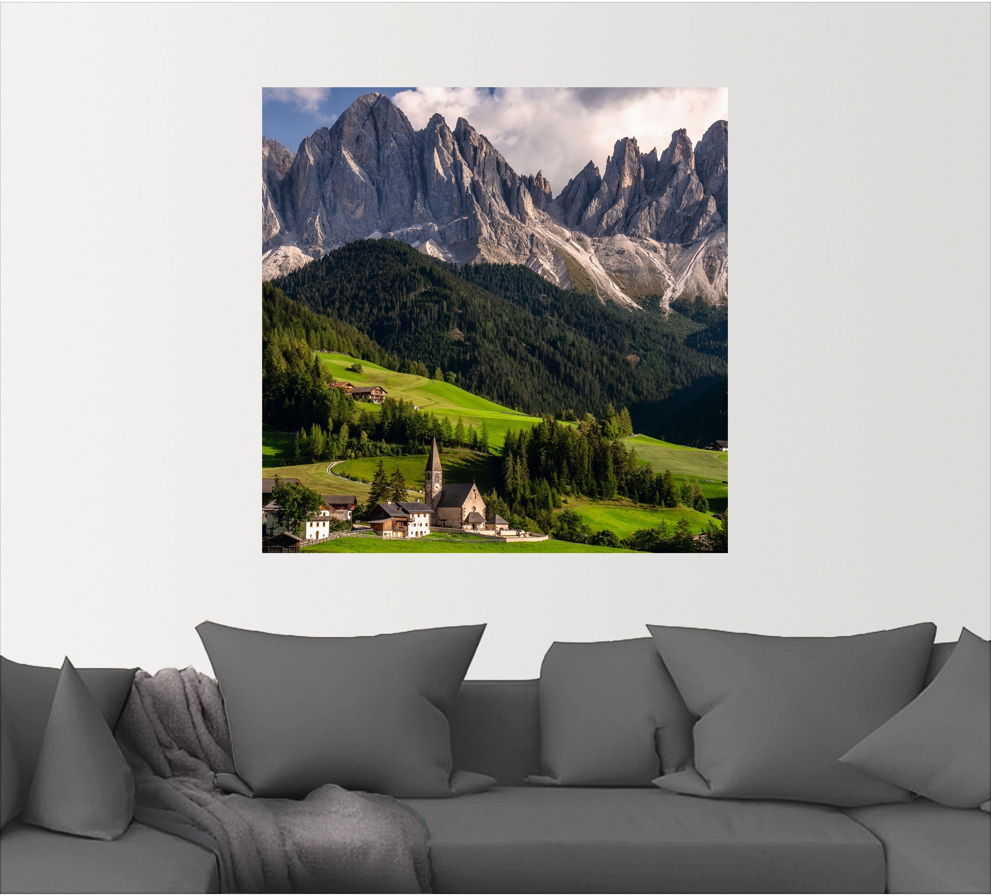 Artland als St.), Alpenbilder, in Wandaufkleber »Sommer (1 Alubild, oder & online bestellen versch. Südtirol«, in Poster Leinwandbild, Größen Berge Wandbild