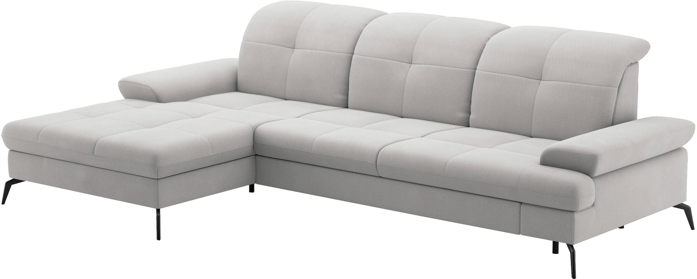 sit&more Ecksofa »Amica, L-Form, inkl. Sitztiefenverstellung & Armteilverstellung«, wahlweise mit Bettfunktion, Bettkasten und Kopfteilverstellung