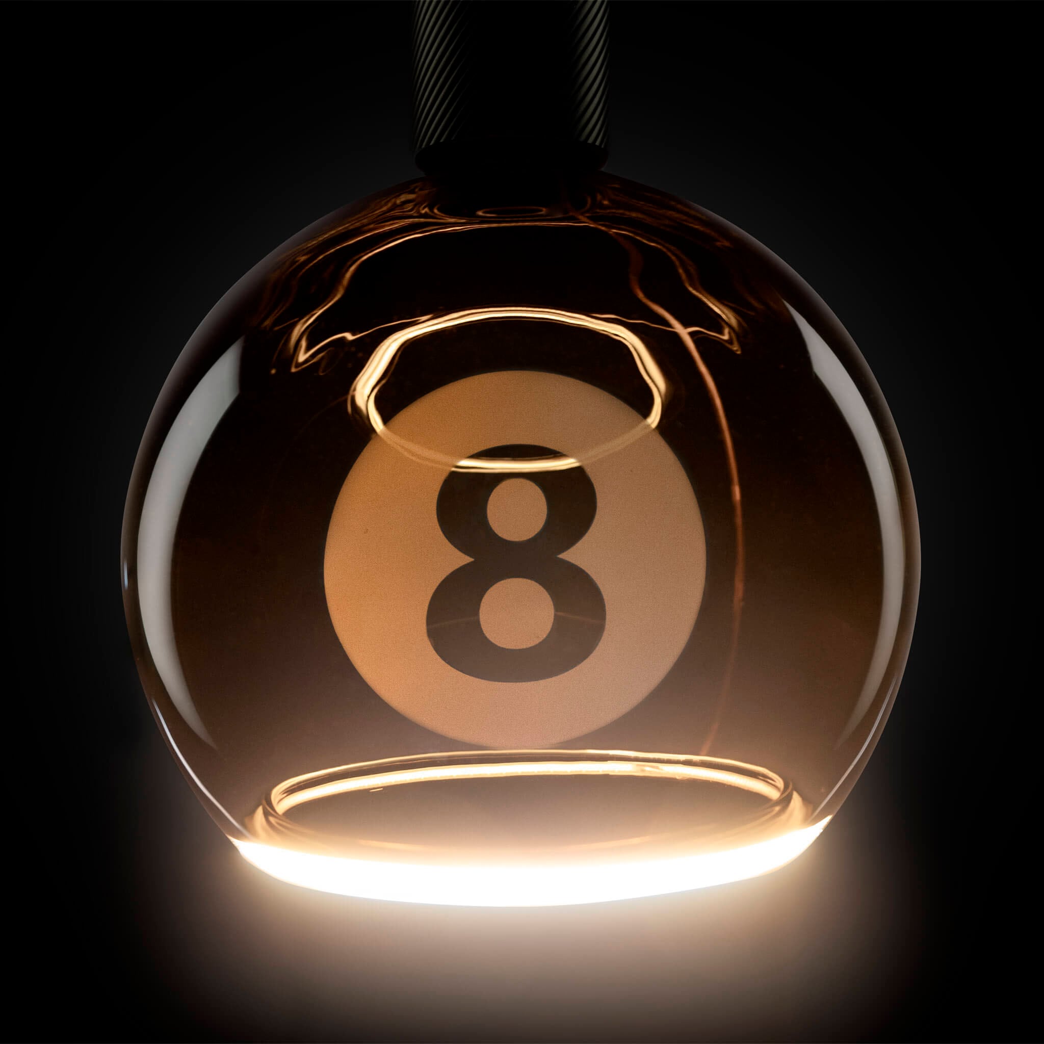 SEGULA LED-Leuchtmittel »LED Floating Billard 200 black 8« E27 1 Stk. Extra-Warmweiß handmade