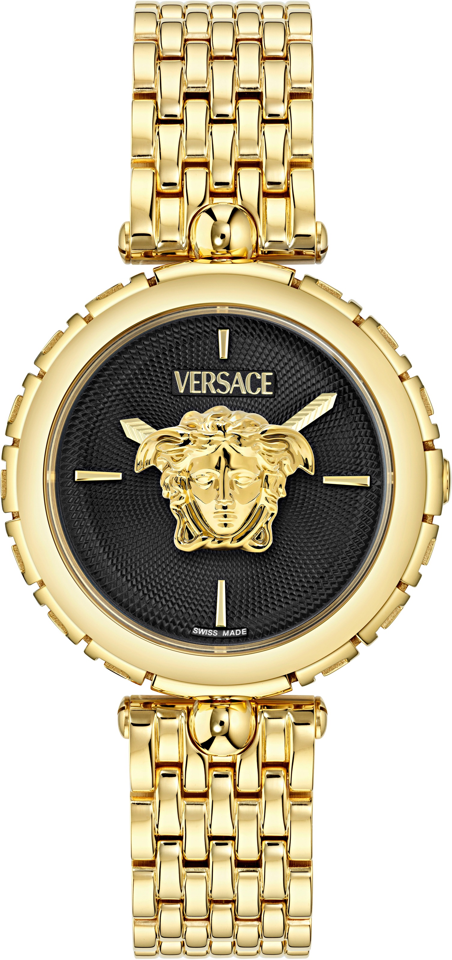Versace Quarzuhr »Medusa Heritage« Armbanduhr, Damenuhr, Swiss Made, Saphirglas, Edelstahlarmband, Analog