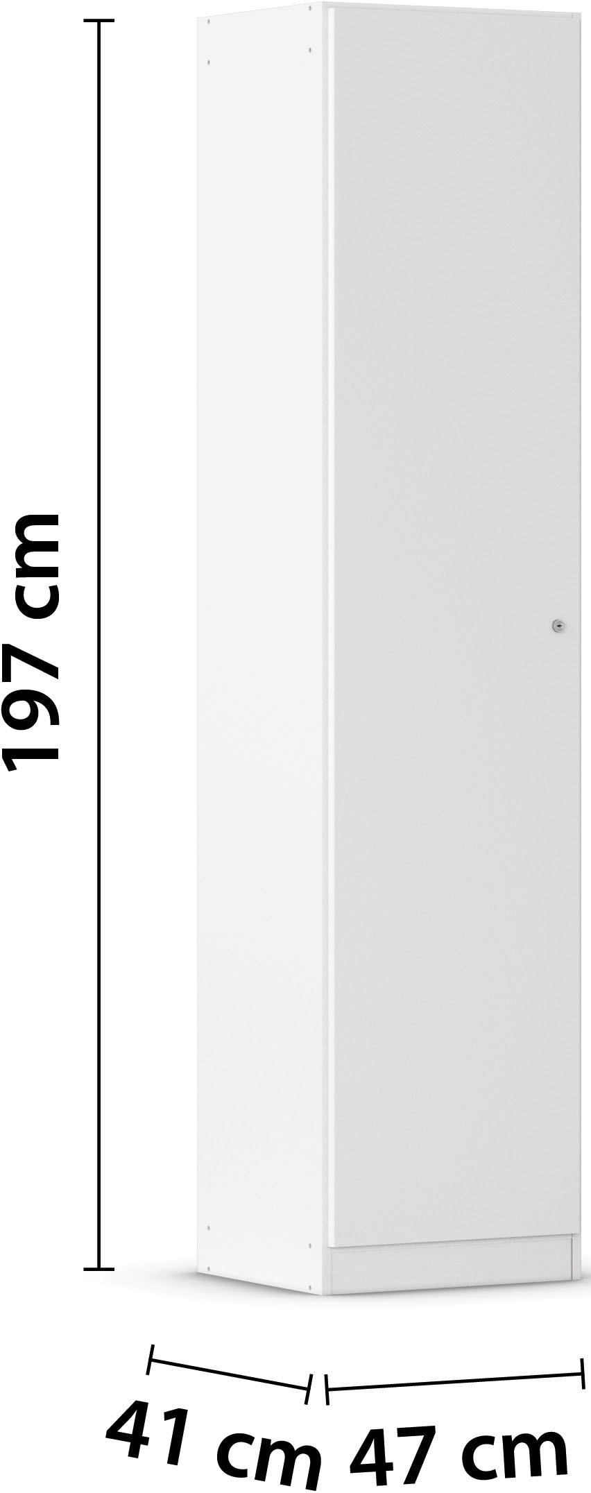 rauch Mehrzweckschrank »Garderobe Kleiderschrank Schrank Schuhschrank Putzschrank MINOSA« Breiten 47/69/91/136 cm, Höhen 197/210 cm, 