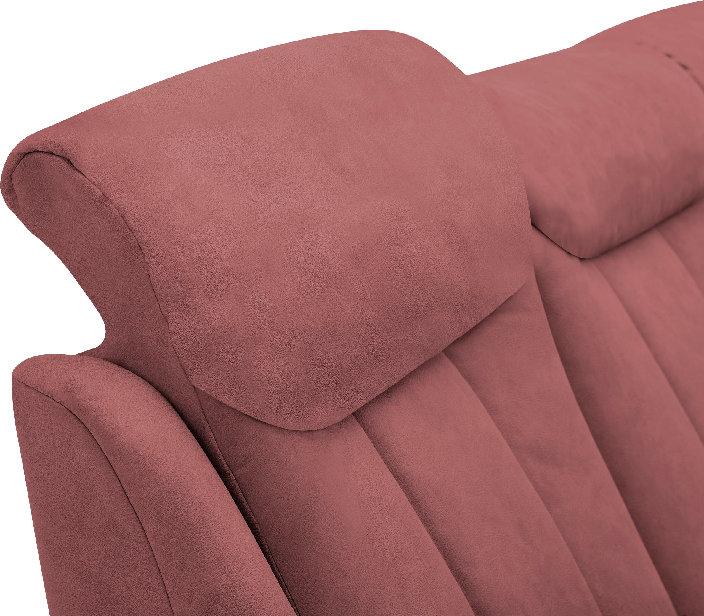 VILLA BECK Polstergarnitur »Lugano«, (Set, 3 tlg.), Kopfteilverstellung, in Sitzhöhe 46 cm, 3-Sitzer und 2x Sessel