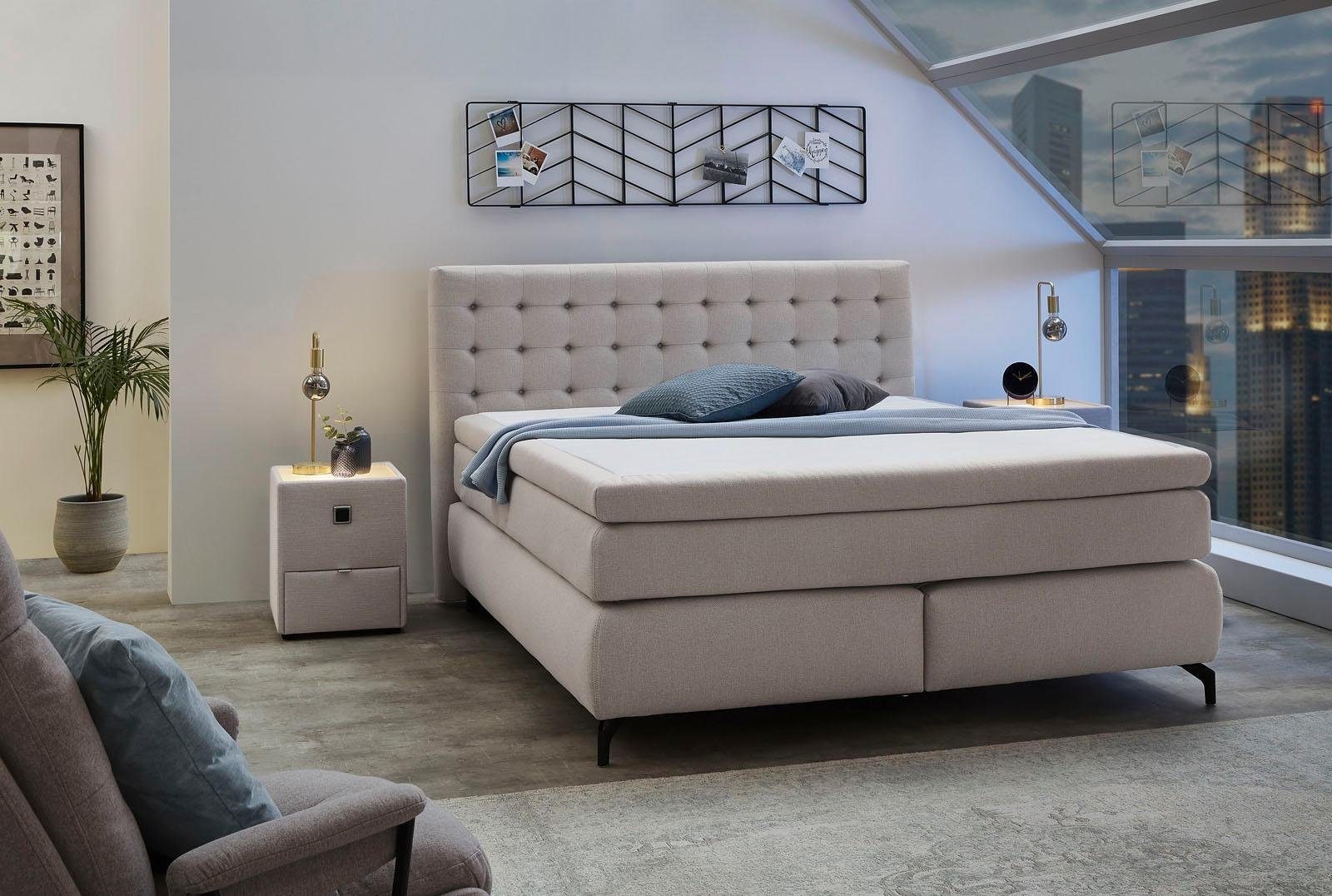 Jockenhöfer Gruppe Boxspringbett »Jessica inklusive 9cm Kaltschaum-Topper«, günstig online kaufen
