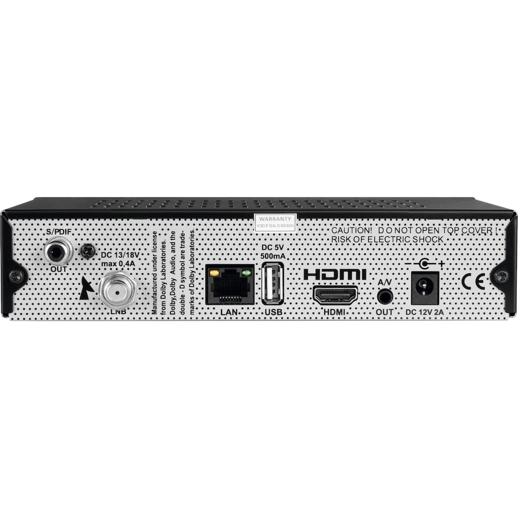 TechniSat Satellitenreceiver »DIGIT S3 DVR HD-«, (LAN (Ethernet) USB-Mediaplayer-Sleeptimer-Videotextuntertitel-Time-Shift), mit PVR Aufnahmefunktion über USB, HDMI