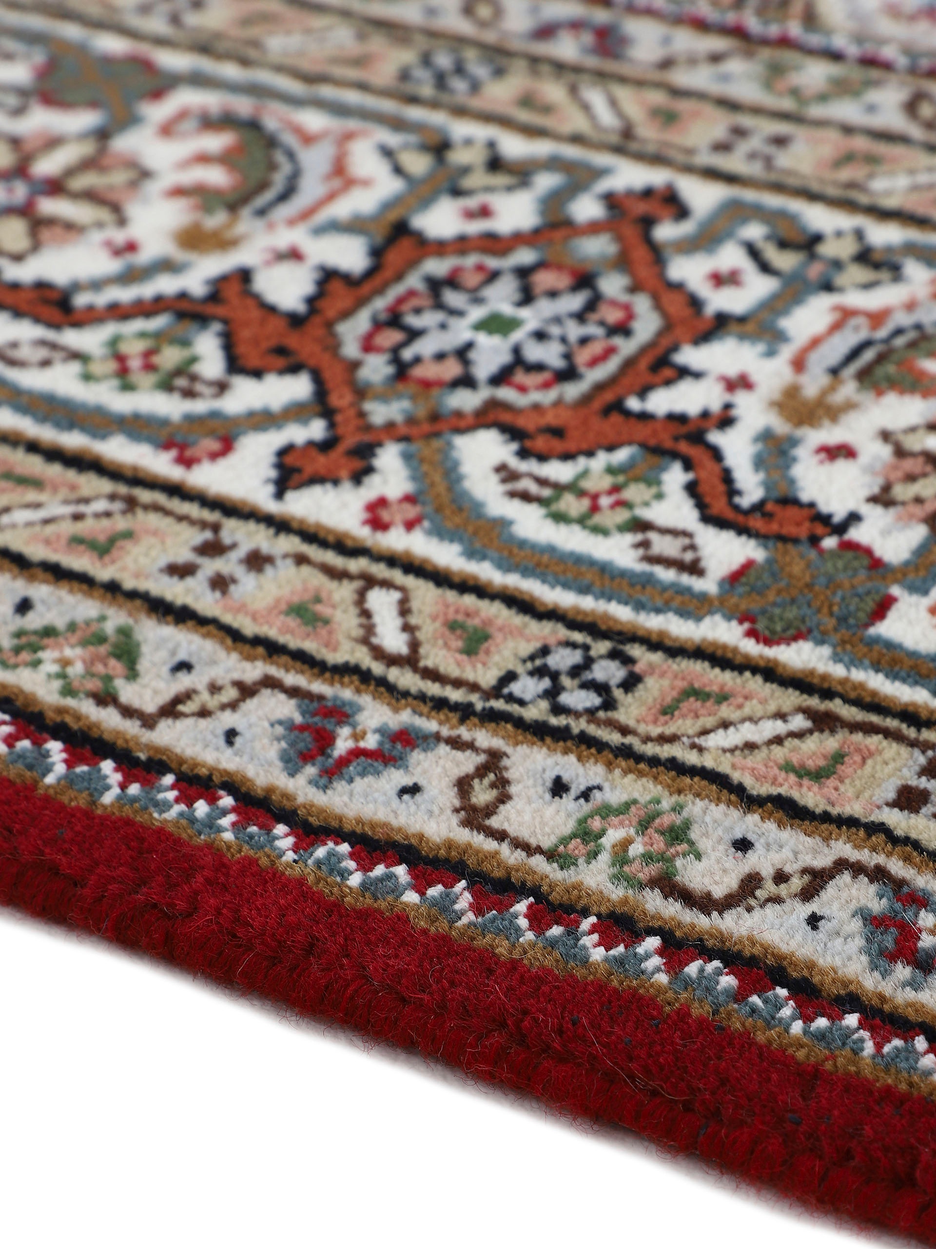 Woven Arts Läufer »Orientteppich Tabriz Mahi«, rechteckig, 15 mm Höhe, handgeknüpft, Wohnzimmer, reine Wolle für ein warmes Raumklima