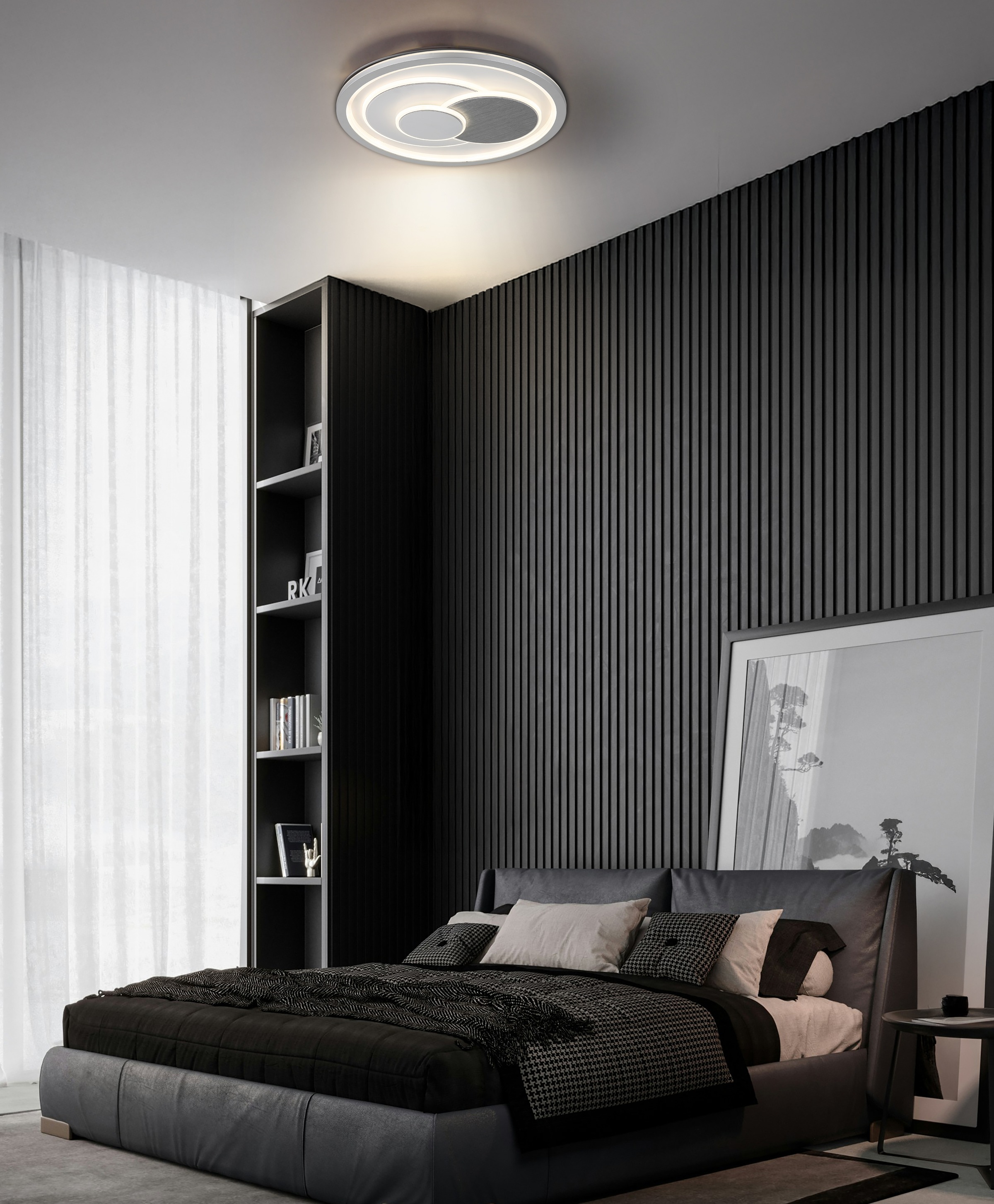 GLOBO LIGHTING Deckenleuchte »RUIZ I« LED-Modul 1 Stk. warmweiß - kaltweiß günstig online kaufen