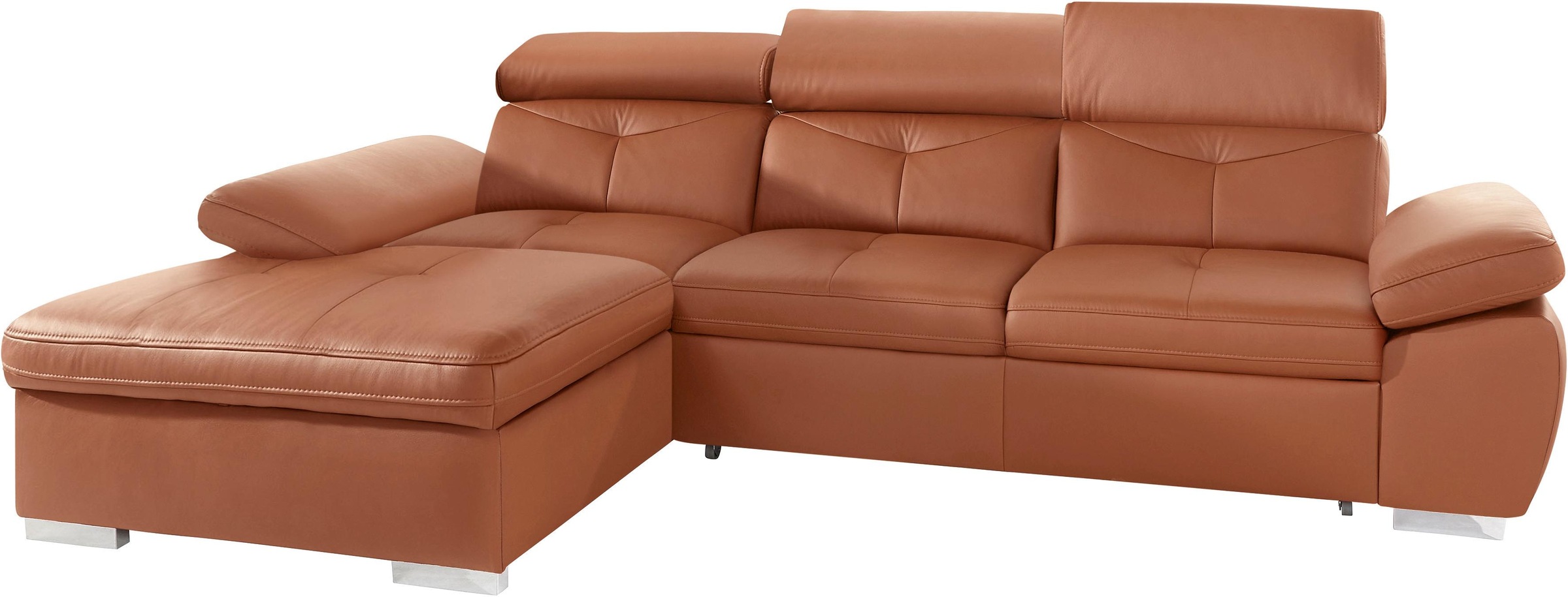 exxpo - sofa fashion Ecksofa »Spring, super bequem, mit Armteil- und Kopfte günstig online kaufen