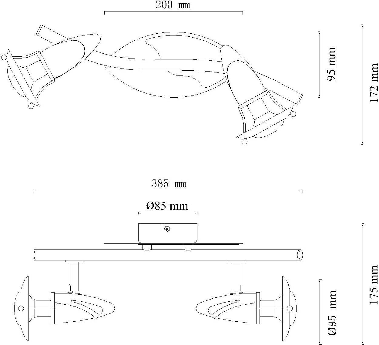 GLOBO LIGHTING Deckenstrahler »LORD« E14 1 Stk. Spot Deckenspot Flur Schlafzimmer Wohnzimmer