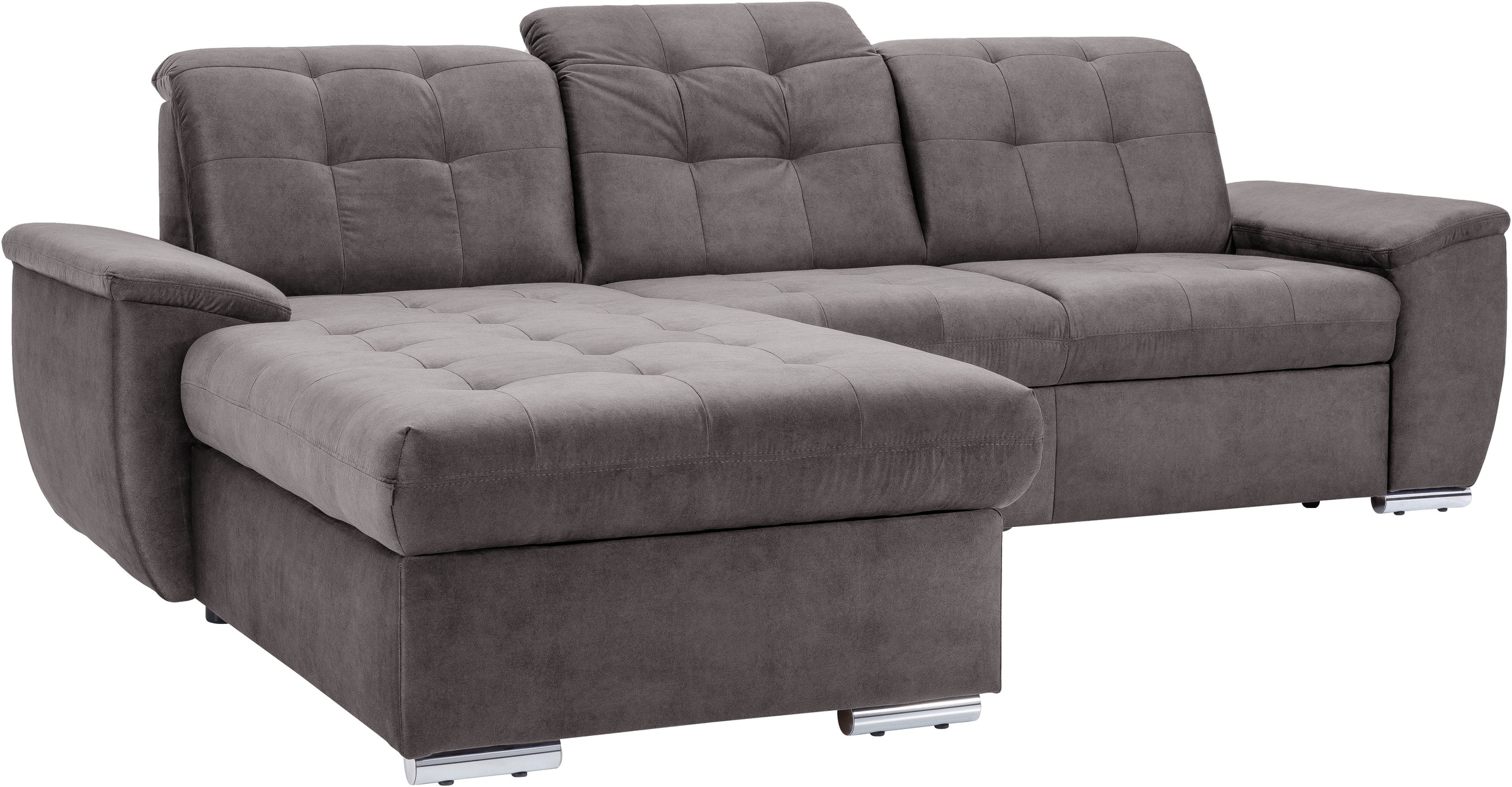 exxpo - sofa fashion Ecksofa »Derby Inkl. Kopfteilverstellung, wahlw. Bett günstig online kaufen