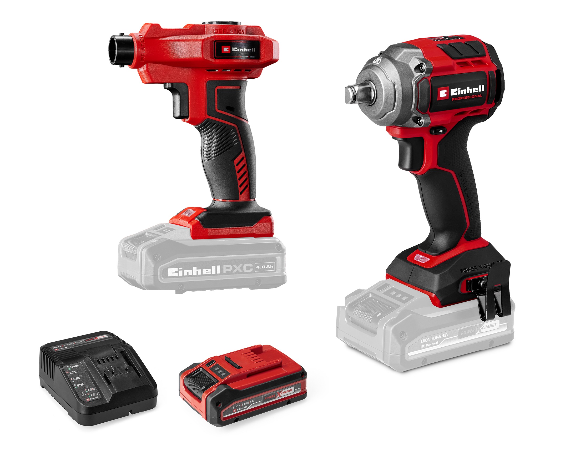 Einhell Akku-Schlagschrauber »PROFESSIONAL Maschinen-Set TP-CW 18/350-C + C günstig online kaufen