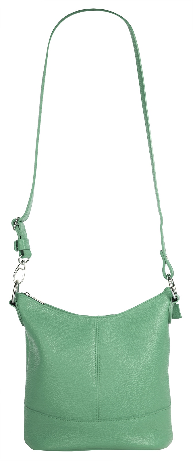 Cluty Umhängetasche, echt Leder, Made in Italy