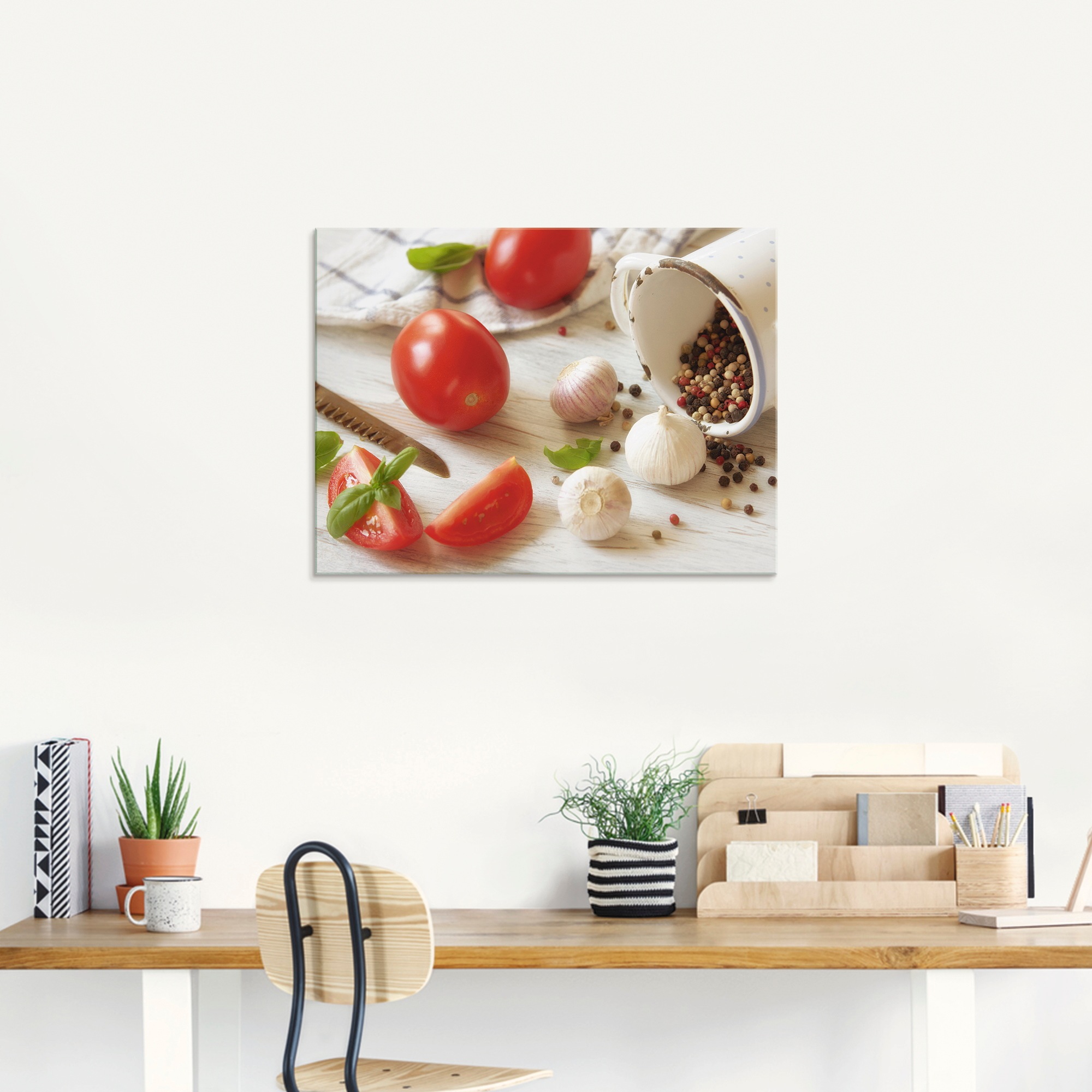 Artland Glasbild »Frische Küche«, Lebensmittel, (1 St.), in verschiedenen Größen