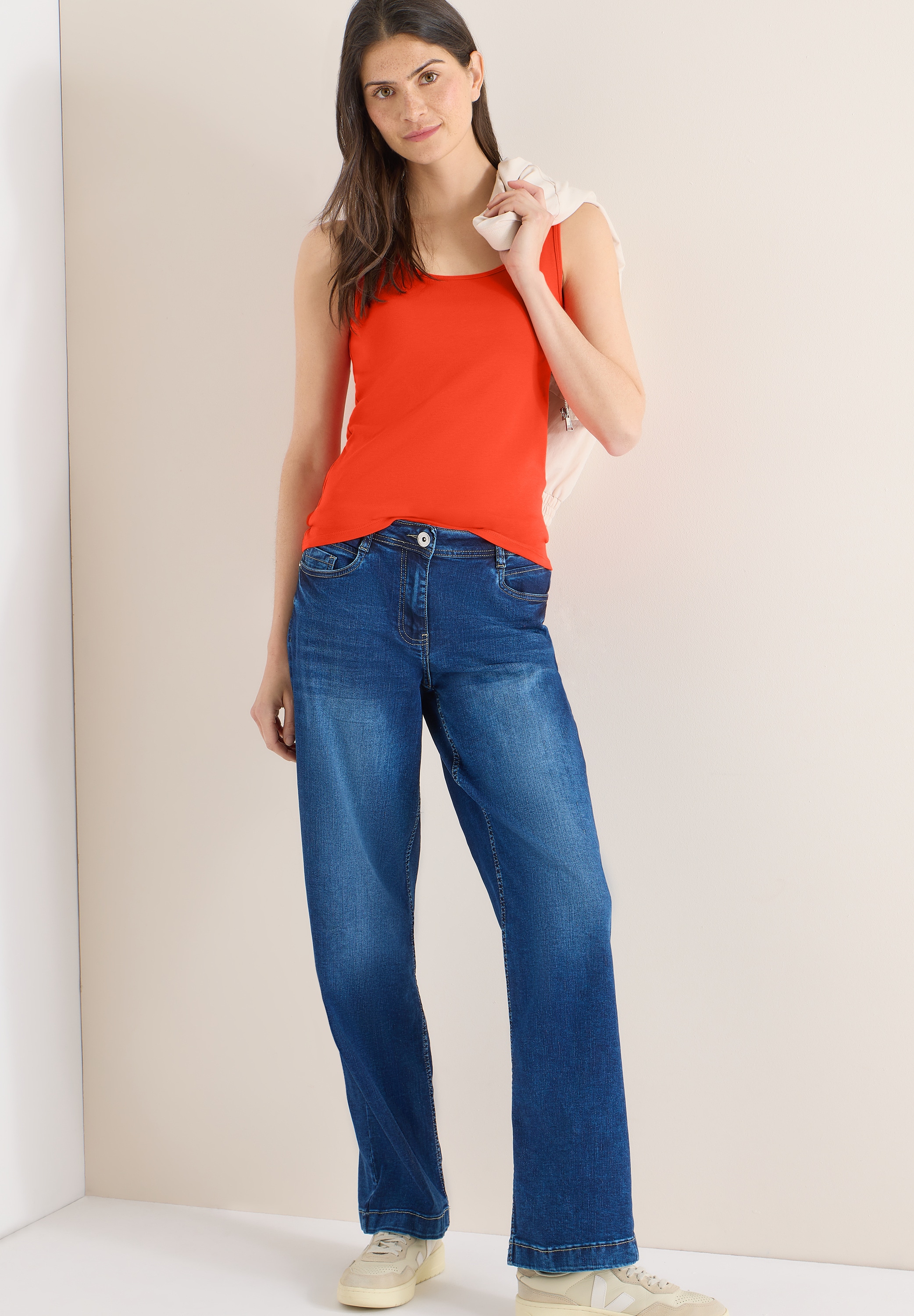 Cecil Shirttop »Style Linda« in Unifarbe