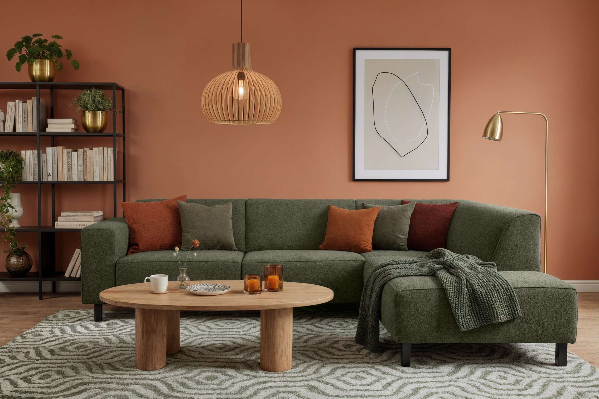 PLACES OF STYLE Ecksofa »Lorcan, Breite 275 cm, weiches Sitzgefühl« Massivh günstig online kaufen