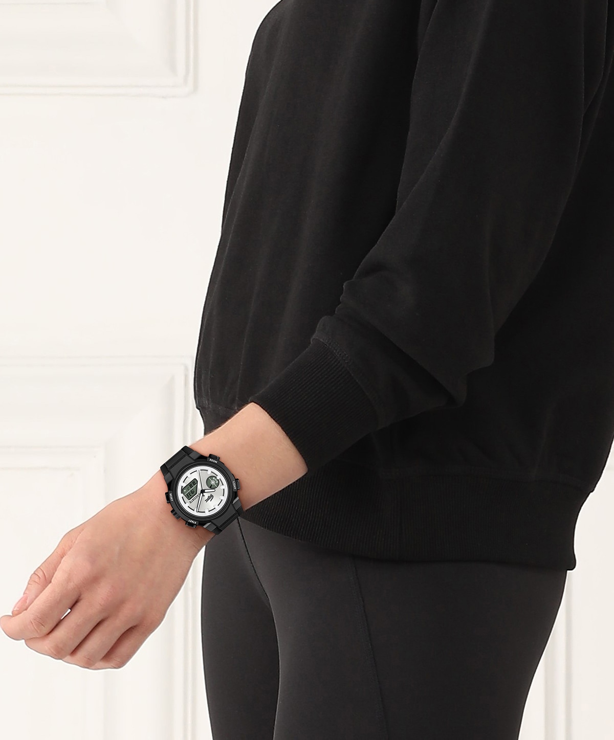Lacoste Digitaluhr »LC33« Quarzuhr, Armbanduhr, Damenuhr, Herrenuhr, Silikonarmband, digital