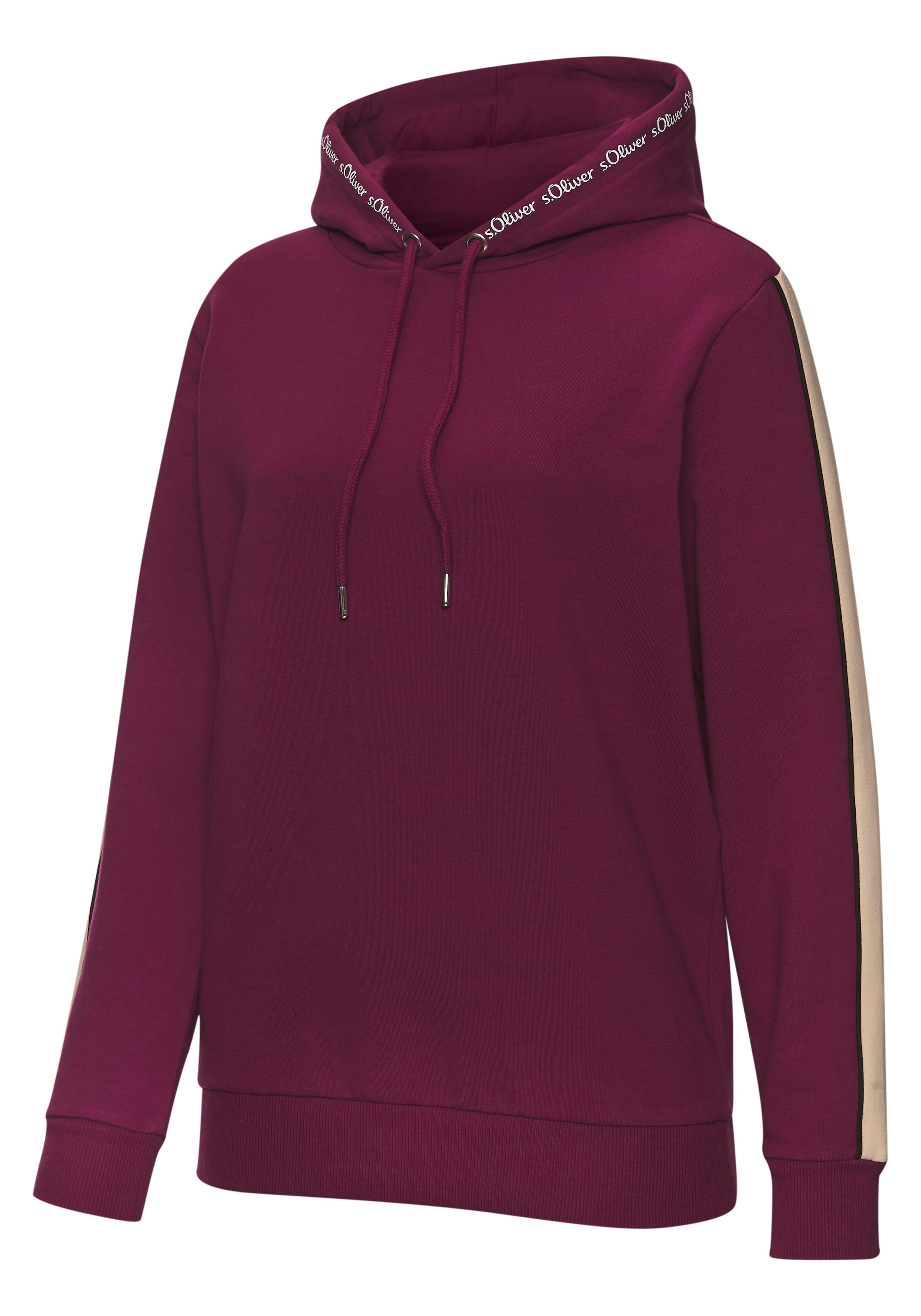 s.Oliver Hoodie, mit Kontrast Einsätzen, Loungewear