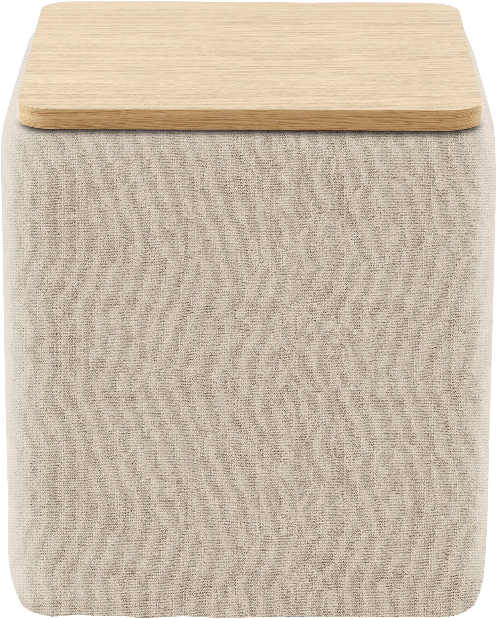Home affaire Stauraumhocker »Kyro, Stauraum mit Tischplatte Eiche, Breite 4 günstig online kaufen