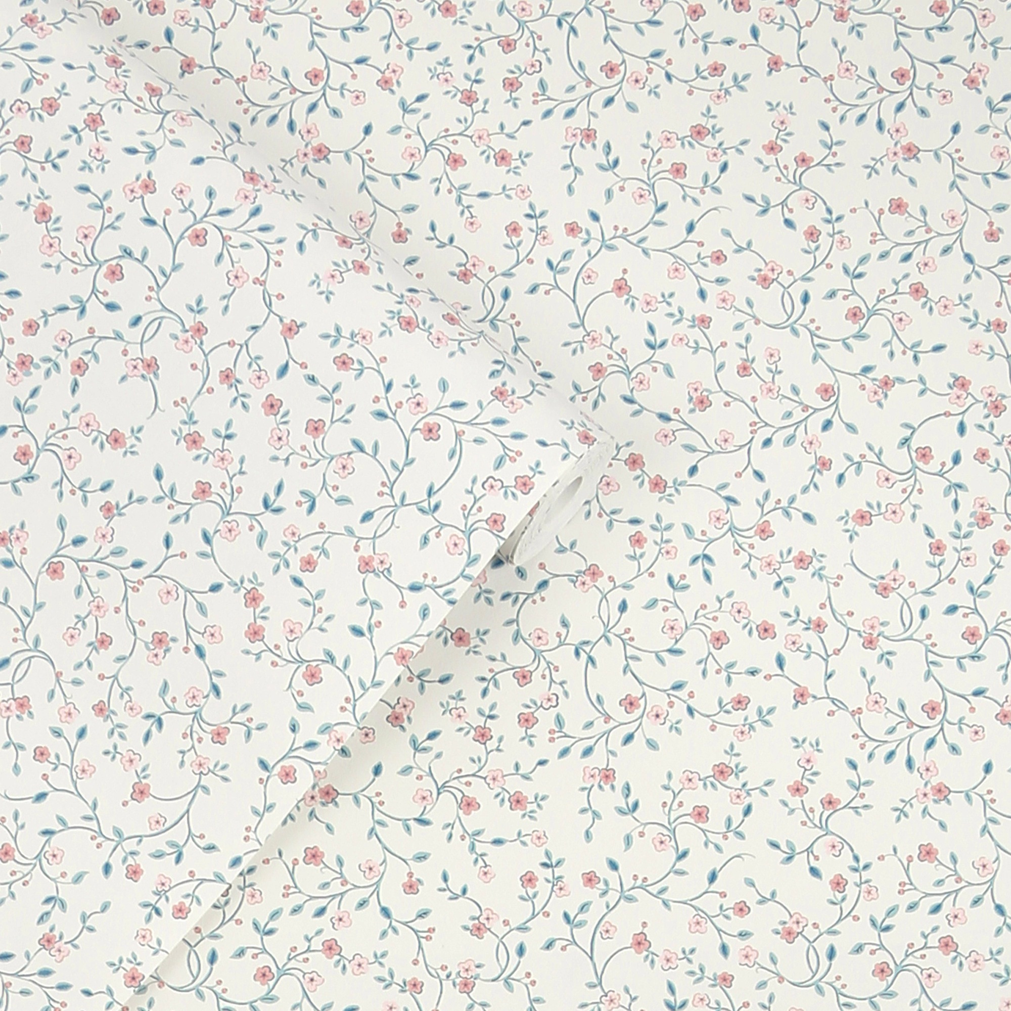 LAURA ASHLEY Vliestapete »Blencow Sprig« geblümt glatt 10mx52cm (ca. 5m2)