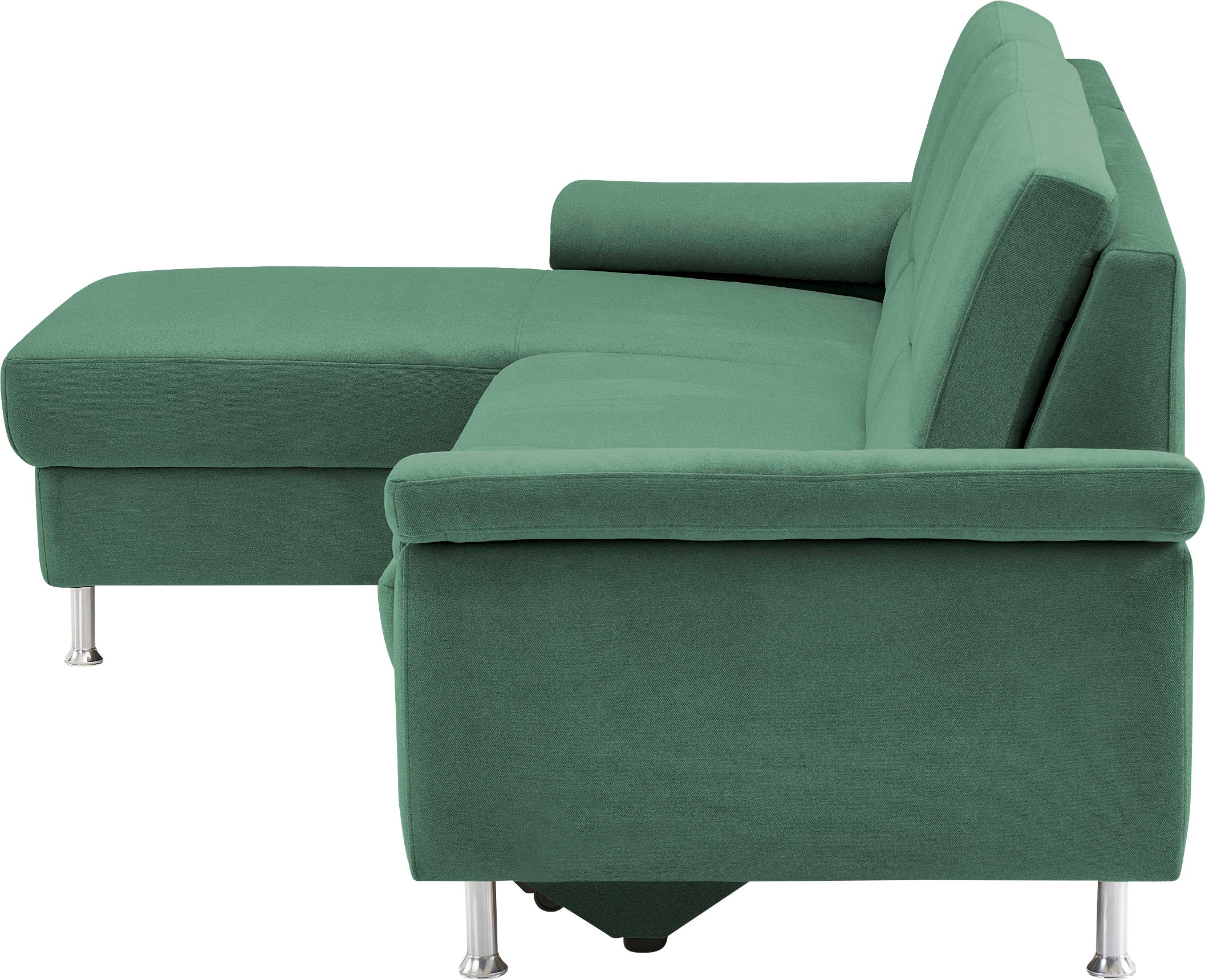 CALIZZA INTERIORS Ecksofa »Onyx L-Form«, Recamiere links oder rechts, wahlweise mit Bettfunktion, Breite 270 cm