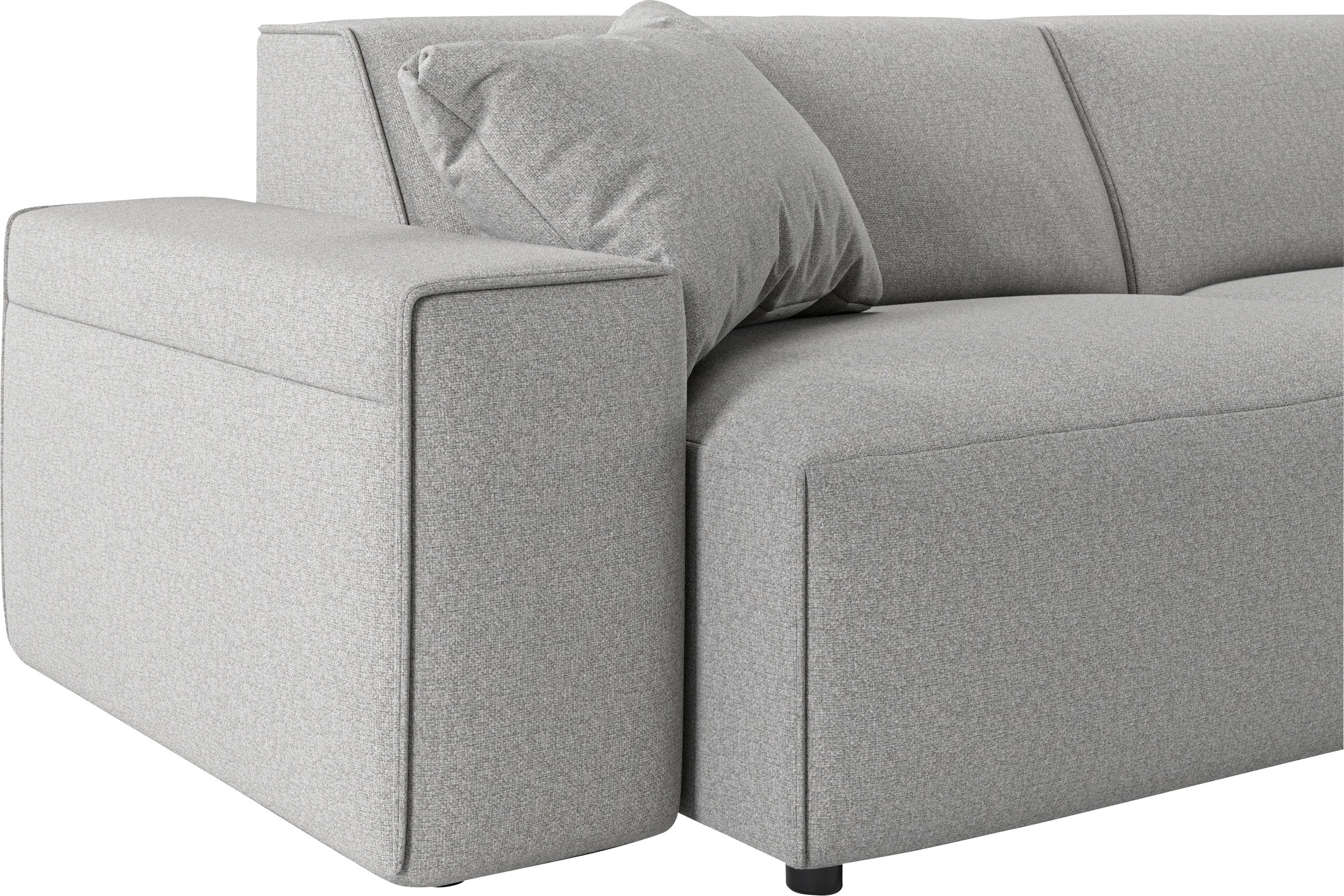 andas Ecksofa »Glimminge L-Form auch in Breitcord, Feincord + Easy care-Bezug,«, Breite 264, Zierkissen