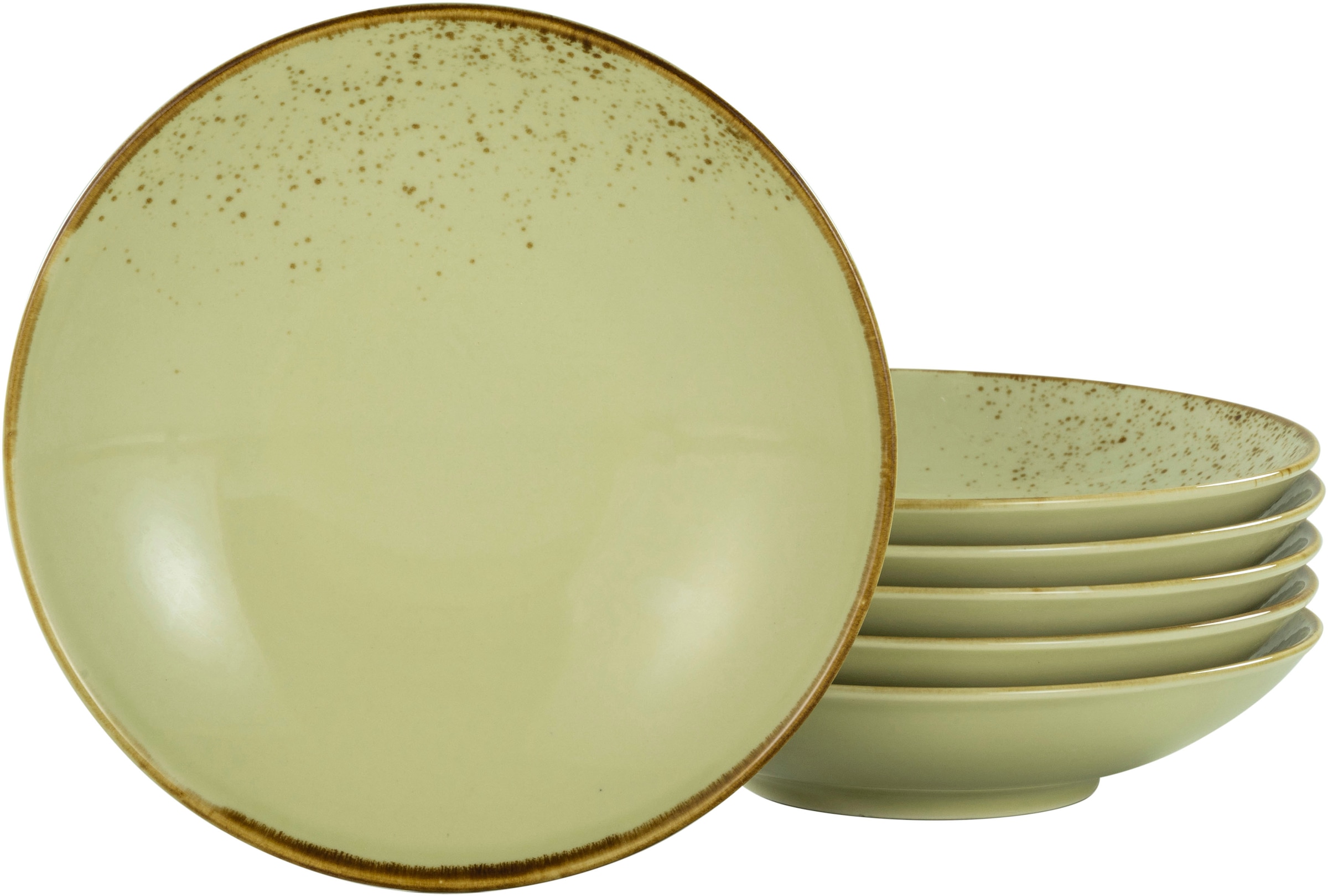 CreaTable Suppenteller »Essteller NATURE COLLECTION« Teller Set für 6 Perso günstig online kaufen