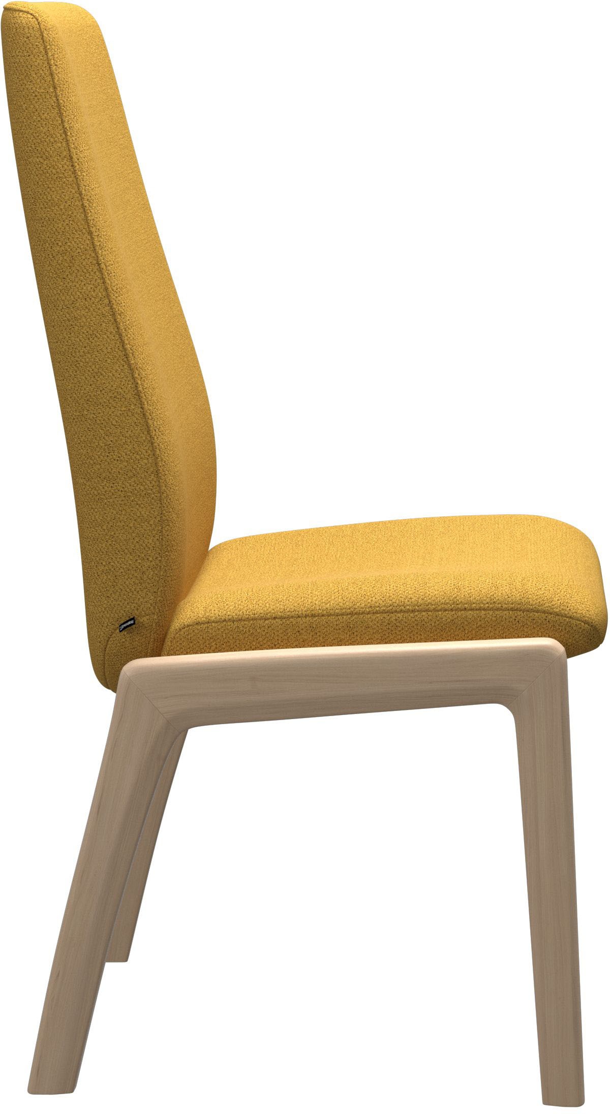 Stressless® Polsterstuhl »Laurel«, ROHLEDER Stoff Q2 FARON, High Back, Größe L, mit abgerundeten Beinen in Schwarz